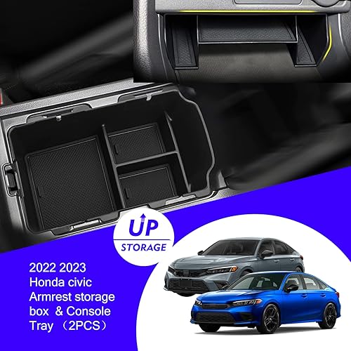 Miniatura 2 de Bandeja organizadora de consola central Civic 2024 2025 para Honda Civic 2023 2022 11ª generación Sedan Hatchback LX EX Sport 2022 Accesorios Civic