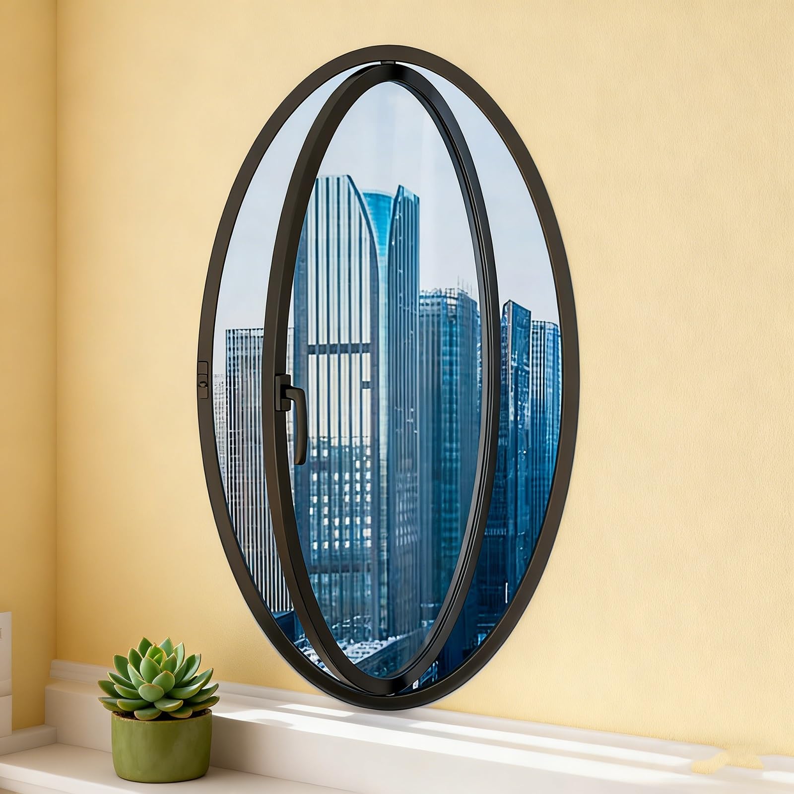 Ventana corredera de aluminio con cristal templado de alta resistencia