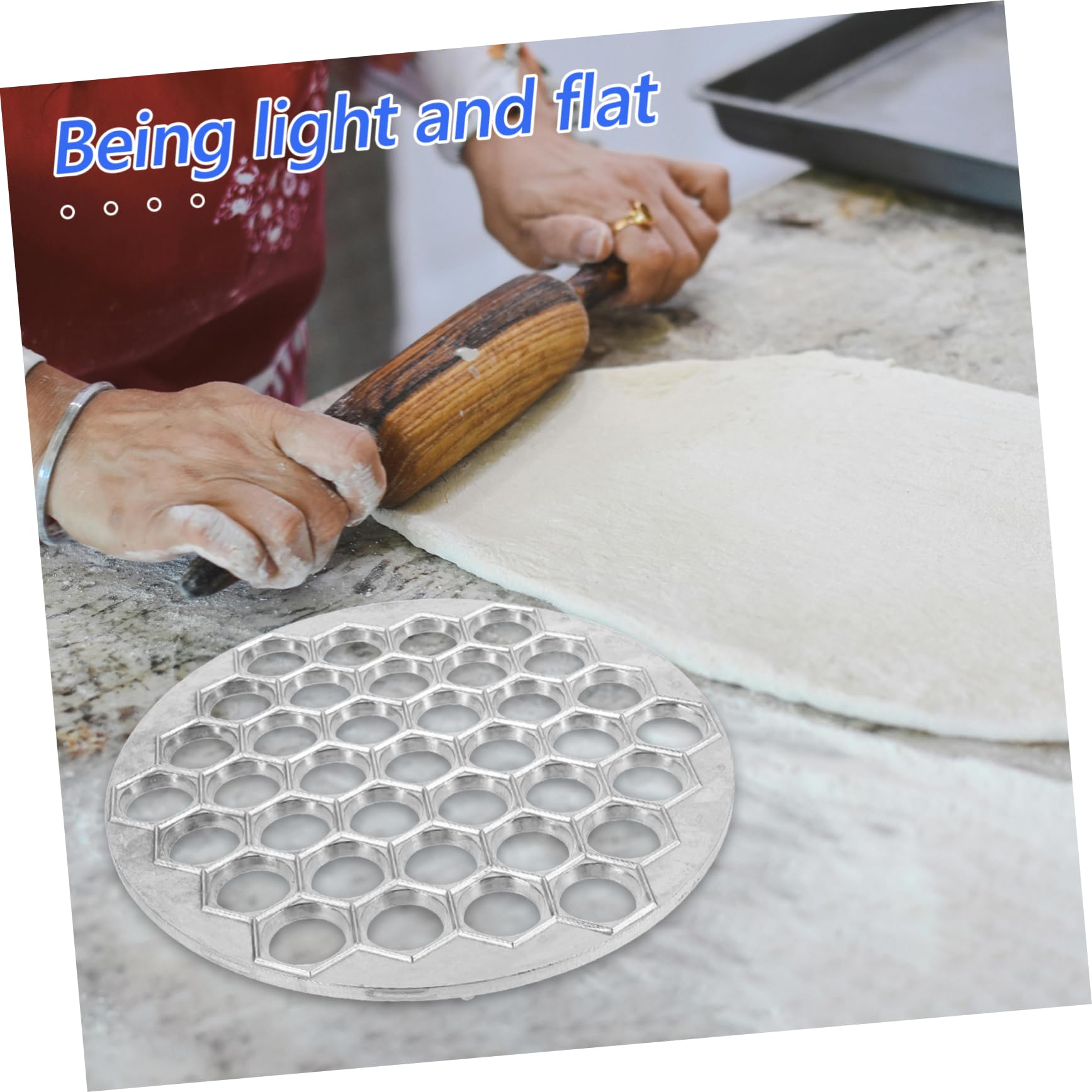 Hohopeti Utensile per Ravioli in Lega Argento, Stampo per Gnocchi Pratico e Leggero, per Uso Domestico e Ristorazione