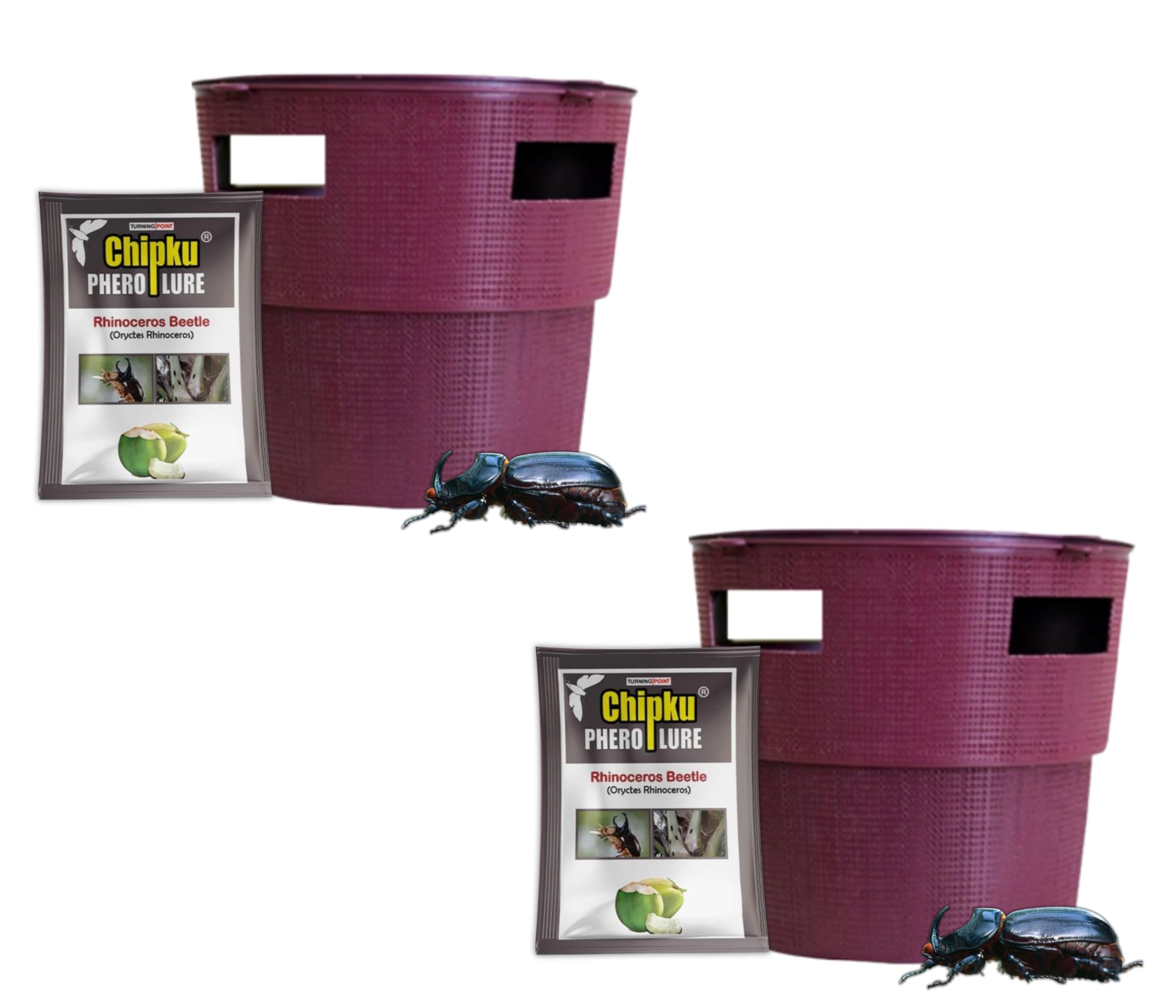 Chipku-Bucket Trap for Rhinoceros Beetle Oryctes Rhinoceros for