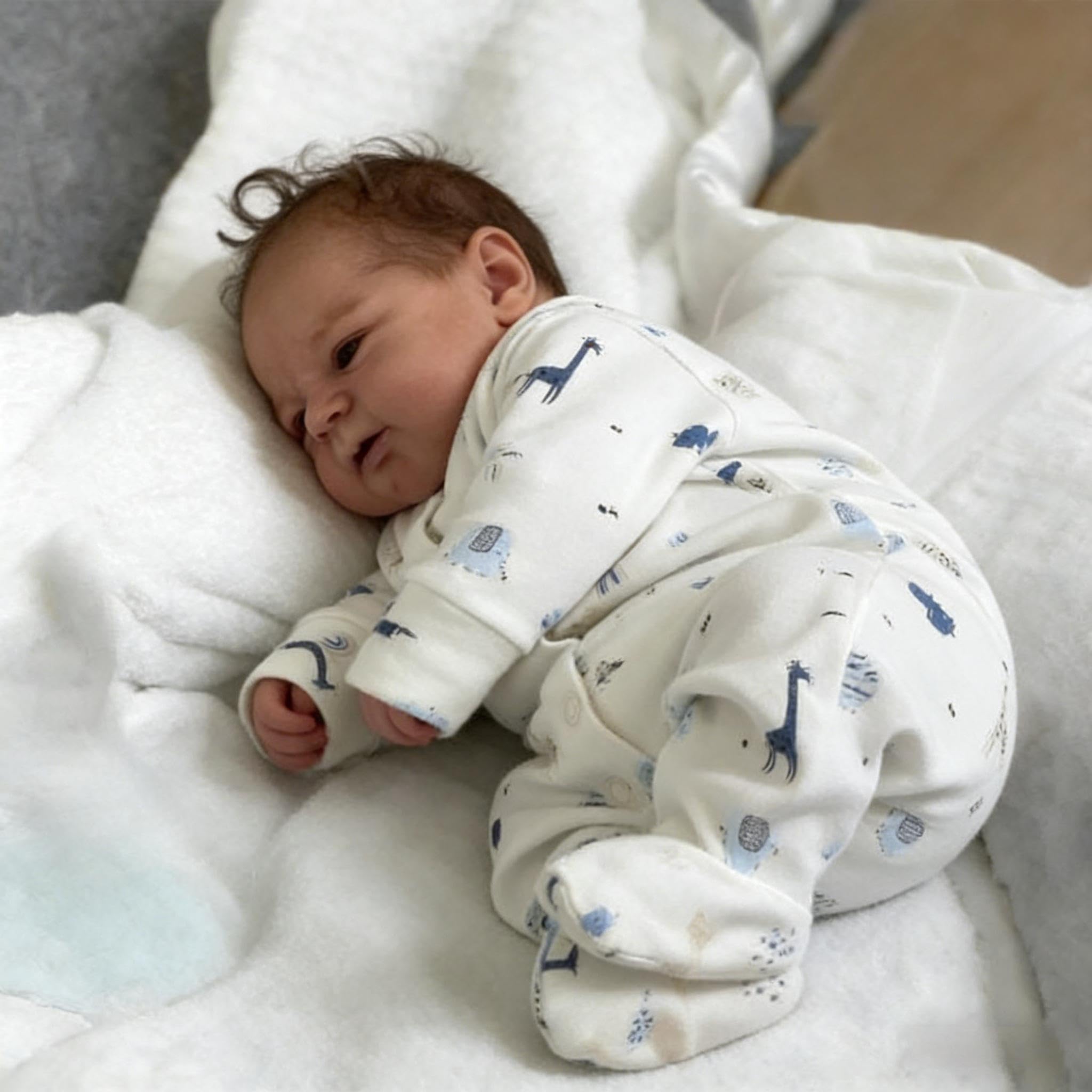 RXDOLL 43 cm realistyczne lalki Reborn Baby Dolls silikonowe na całe ciało winylowa dziewczyna realistyczna lalka bobas oczy otwarte prawdziwe życie Reborn lalki wodoodporne zabawki dla dzieci prezent