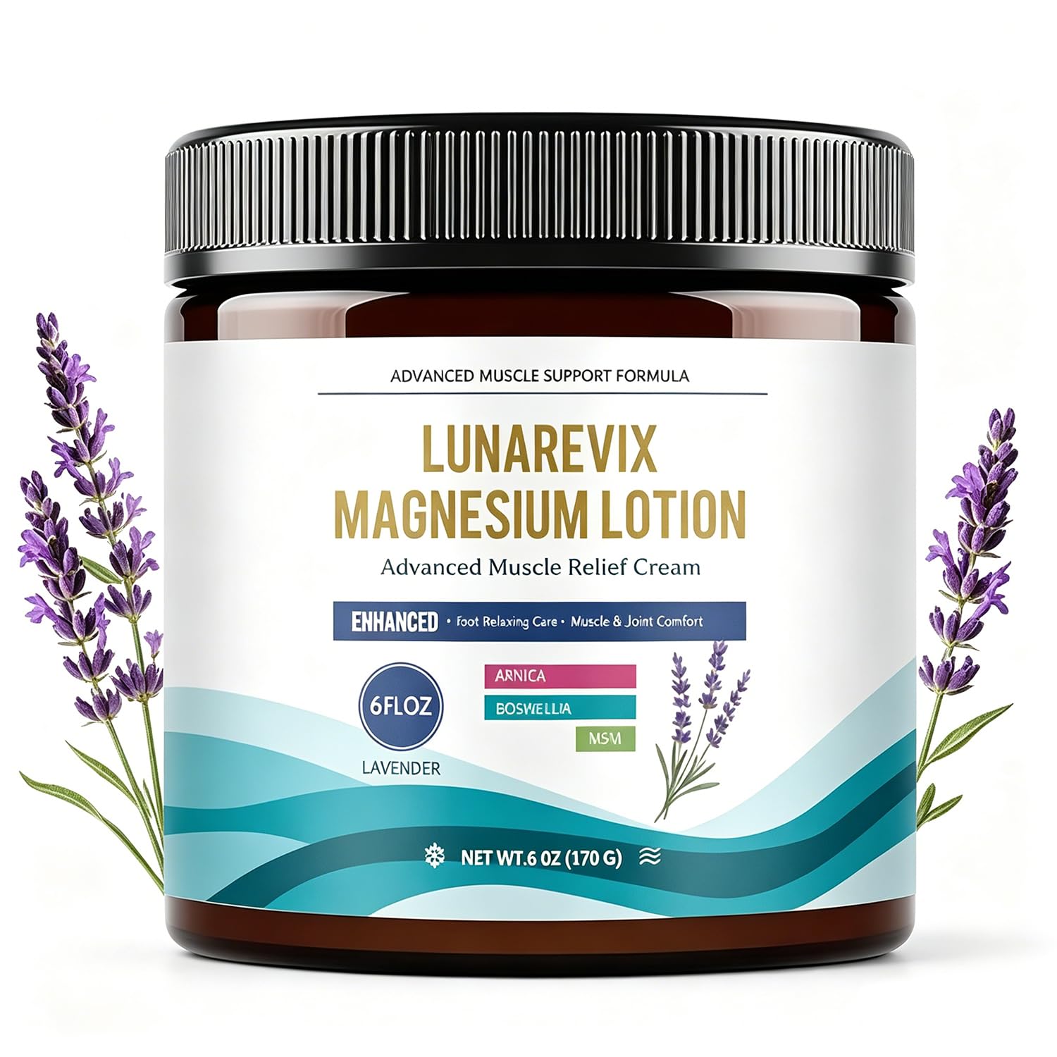 Magnesium Cream Total Relief for Sleep,Soothing Lavender Formula