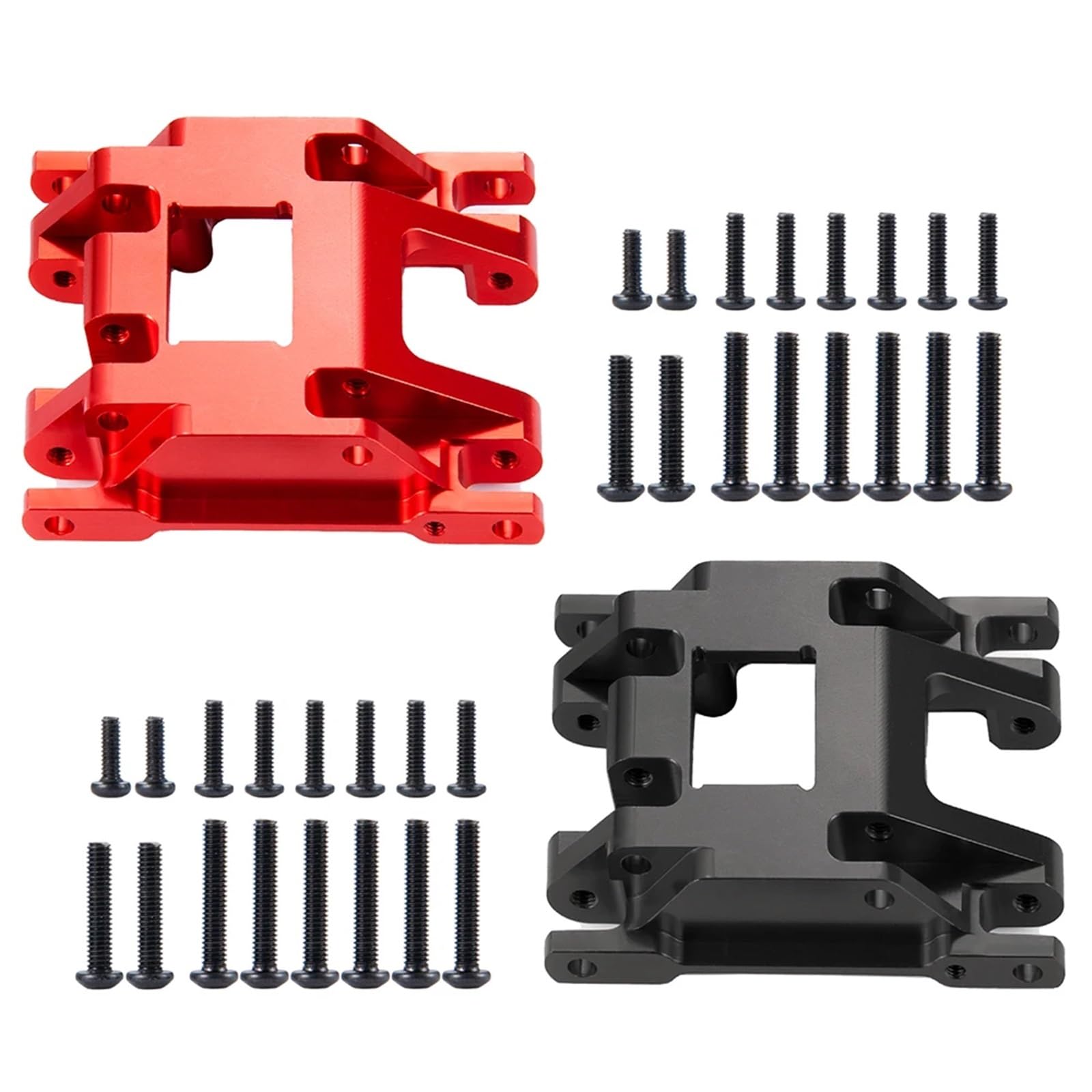 Do YEAH-RUN Metal Chassis Skid Plate Transmission Mount do 1/18 RC Crawler Car do części zamiennych TRX4M(Schwarz)