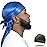 ForceWave Silky Durag for Men Wave Cap Satin Dorag for Men Women 360 Wave (Peacock Blue)