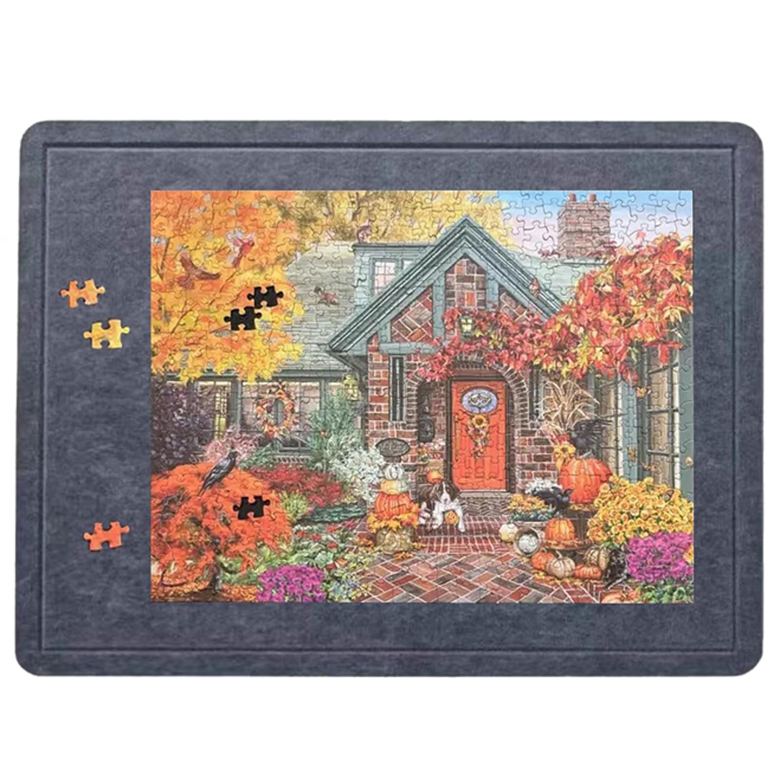 Vllentin Folding Tilting Puzzle Table,Lightweight Portable Felt Puzzle Board,Foldaway Puzzles Board Felt Mat,Non-Slip,Foldable,Easy Storage,for Organizing And Storing Puzzles Pieces