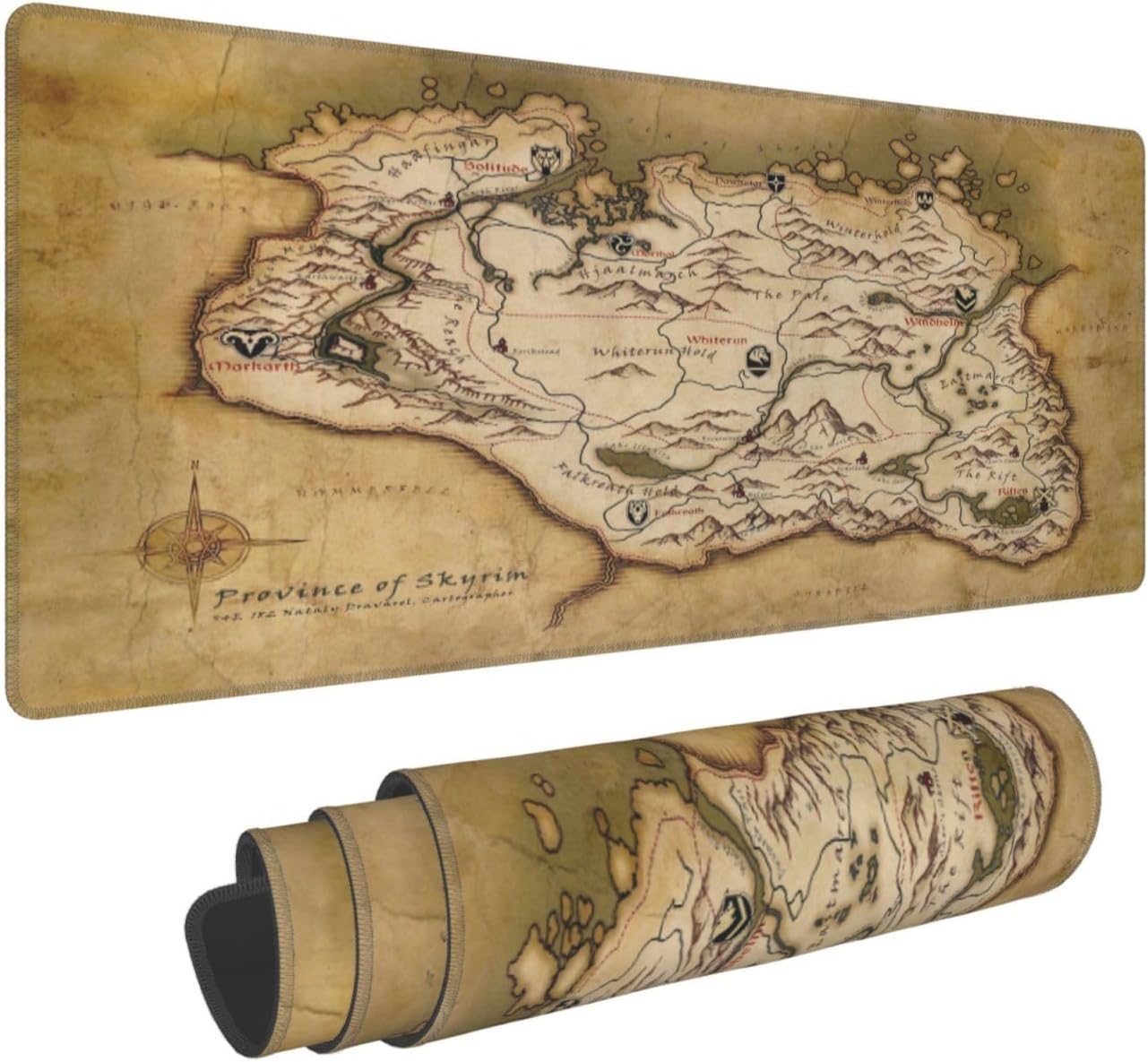 Generic Mouse Pad Non-Slip Rubber Base Mouse Pad Waterproof Desk Writing Mat for Office Home 12x31.5in, Black5