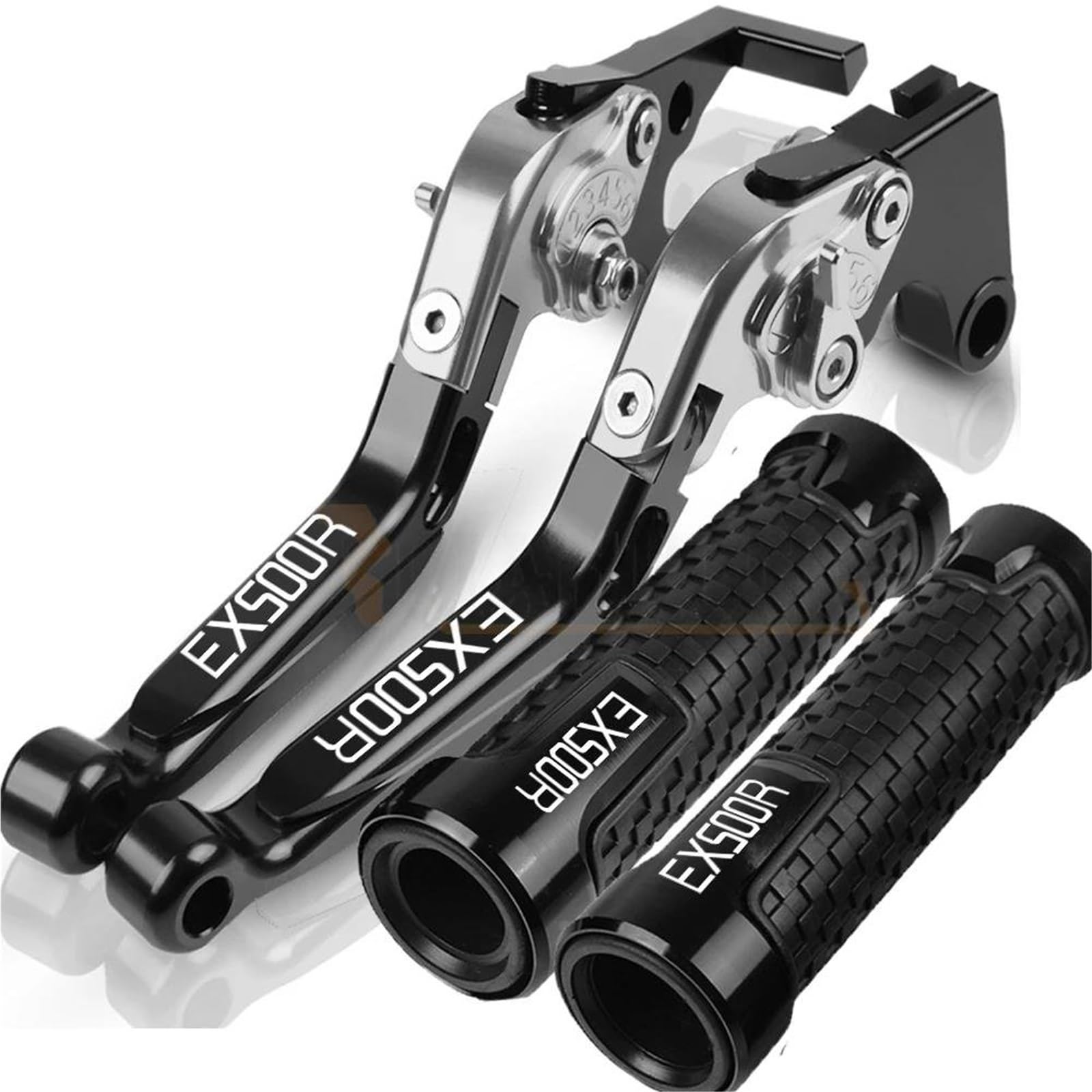 Leviers de frein KAWASAKI EX500R 1990-2009 poignée d'embrayage réglable noir