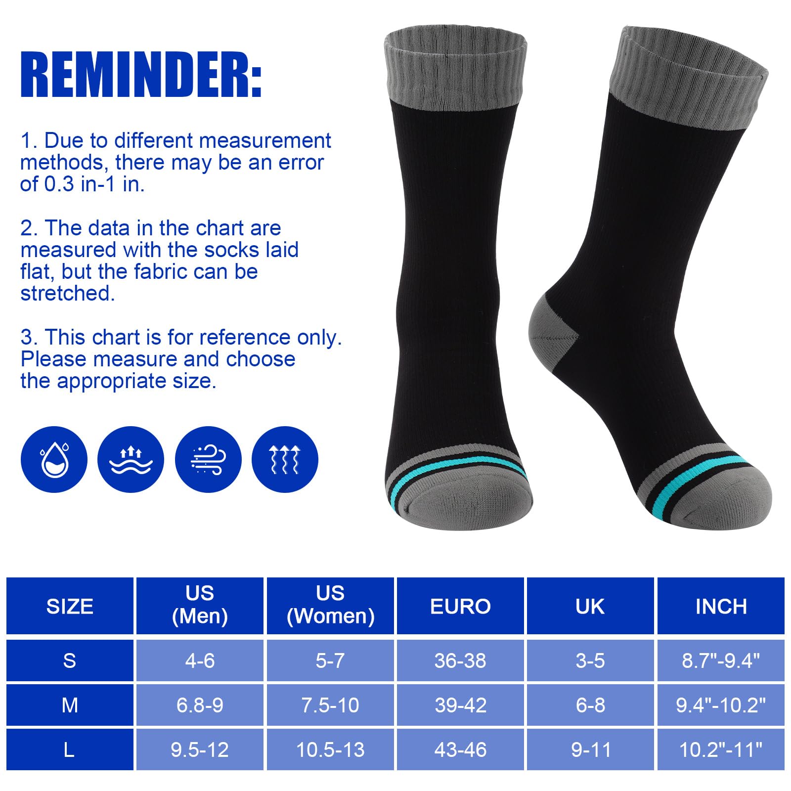 Chaussettes Imperméables Unisexe