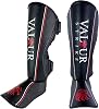Valour Strike Shin Guards for Kickboxing Muay Thai MMA Karate Martial Arts Taekwondo or Kick Boxing | Sparring Pads to Guard Leg Foot & Instep | Protective Equipment