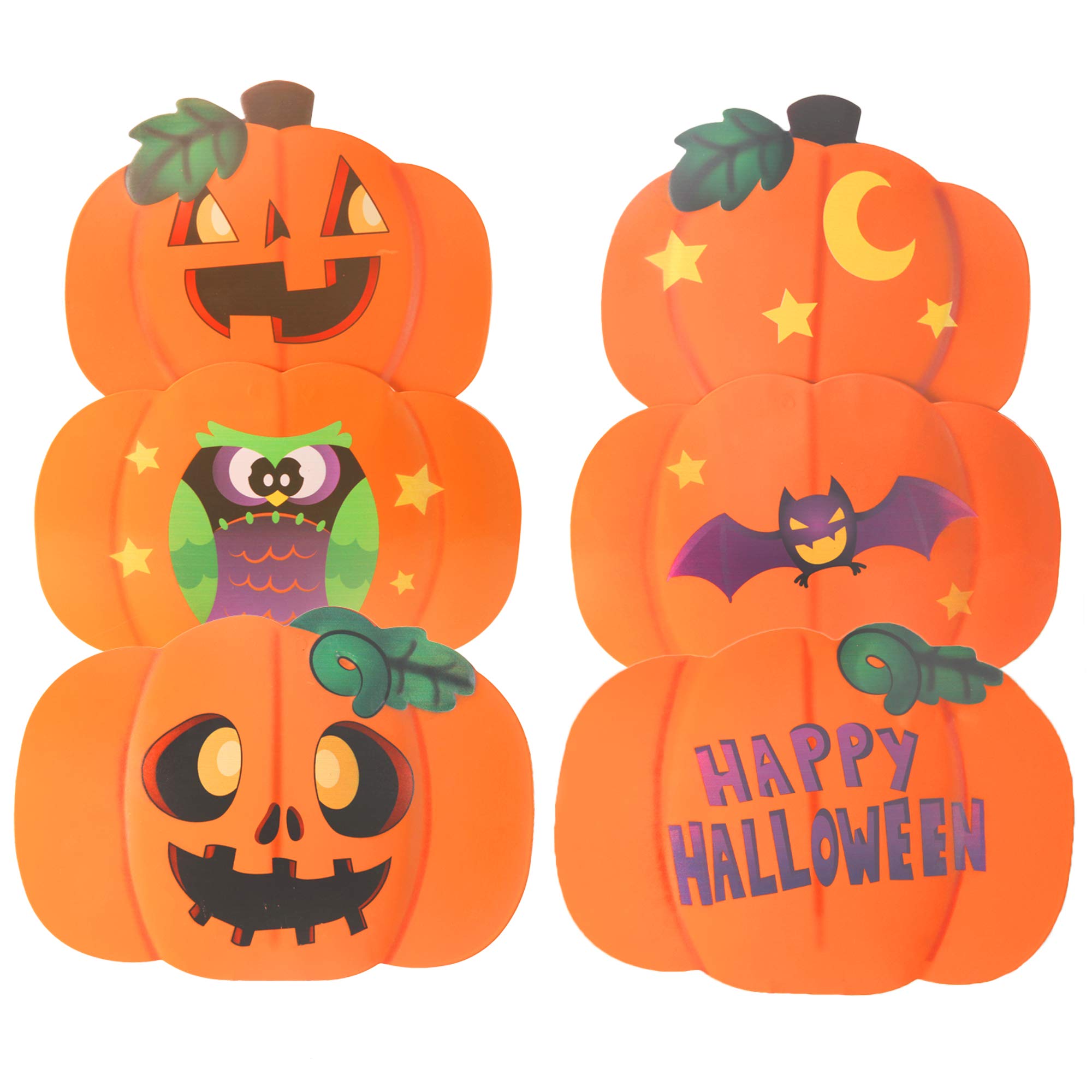 Amyhill Halloween-Kürbis-Hofschilder – 6-teilig, Aus Wetterfestem Kunststoff, Ca. 71 Cm Hoch