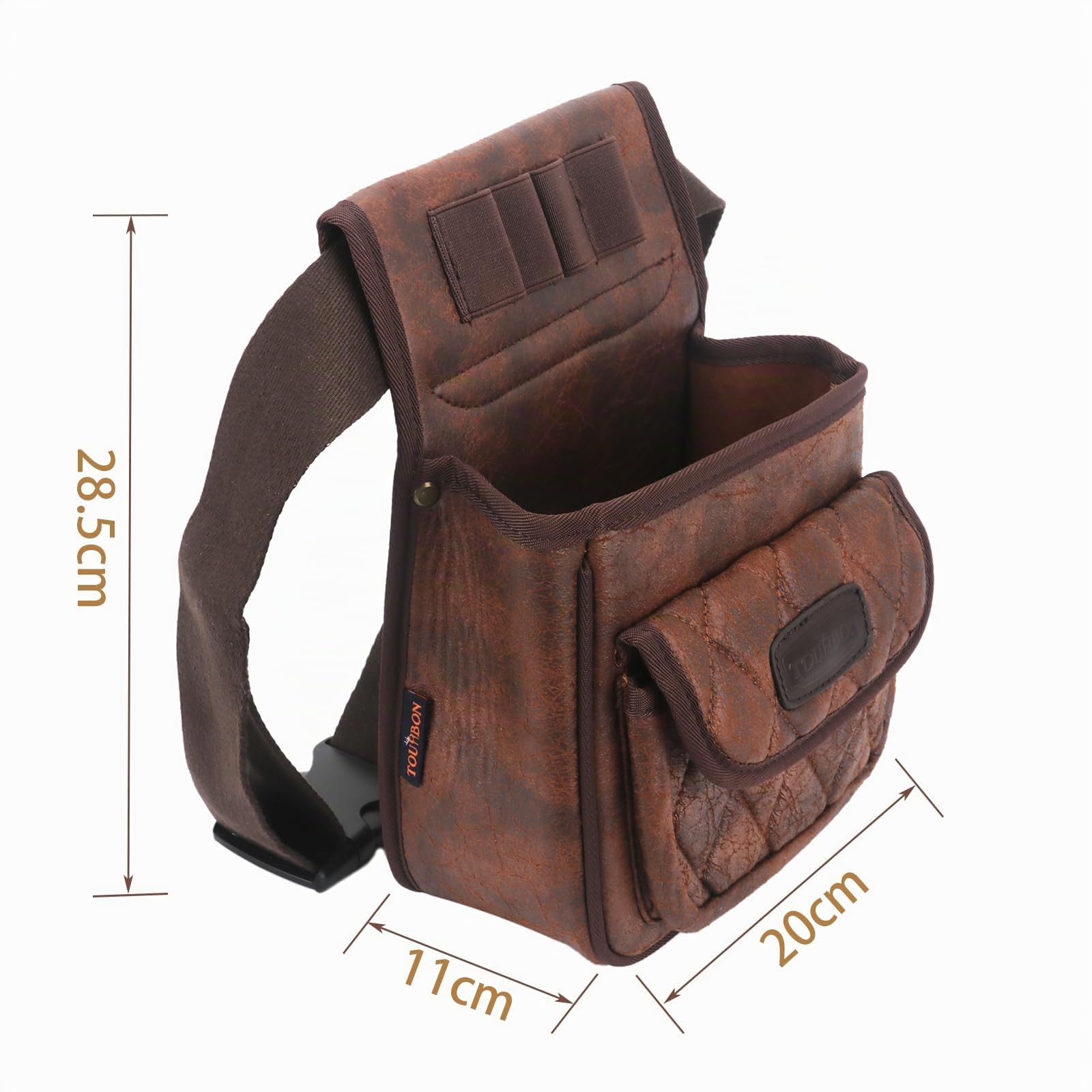 Tourbon Jagd Leder Kartusche Carrier Skeet/Trap Shooting Tasche Halt 100 Muscheln