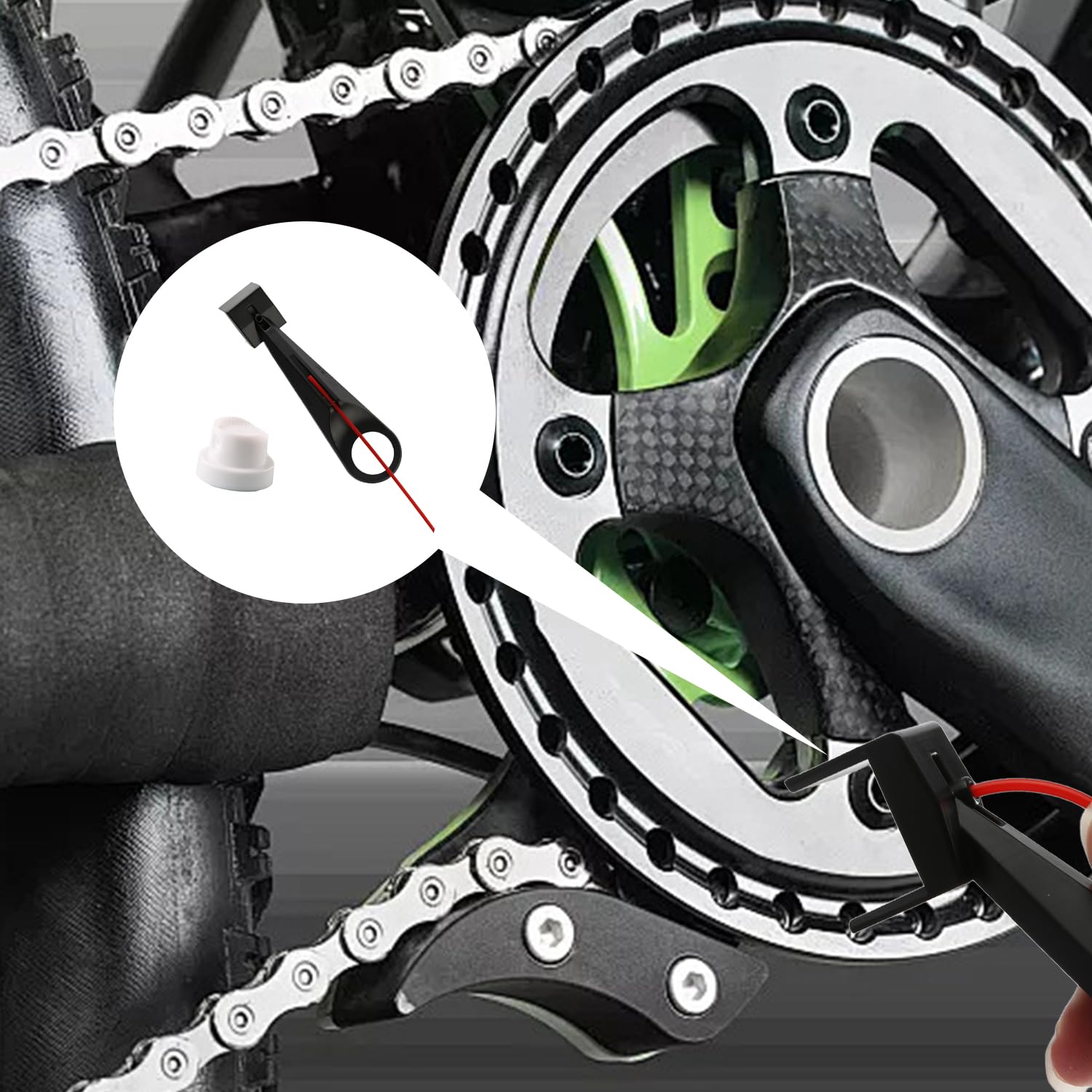 Strumento per olio catena moto,Applicatore di lubrificante per catena della bicicletta,Aiuto per la pulizia della catena per la rimozione dello sporco e l'oliatura