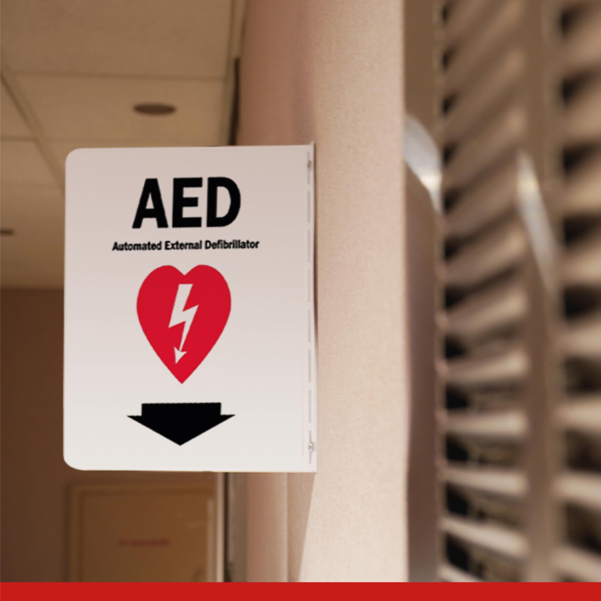 2 Pack Safety Signs For AED Autimated External Defibrillator (AED ...