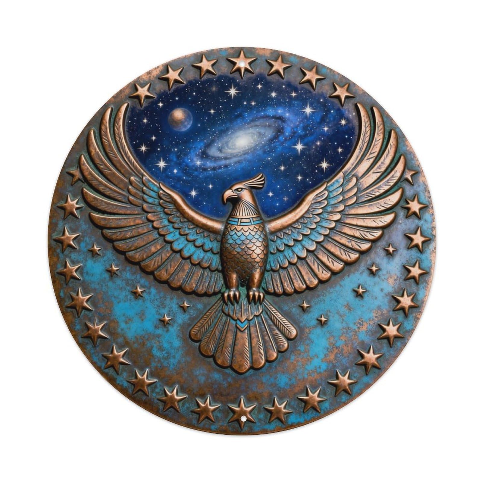 Native Thunder Bird Star Sky Metal Tin Sign Plaque