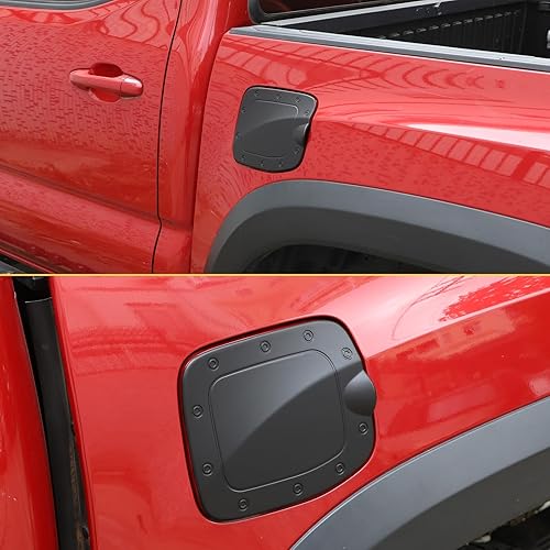 Miniatura 7 de Tapa del tanque de combustible de ABS para Toyota Tacoma 2016-2022, cubierta de tapa de gasolina, kit de decoración de cubierta de tanque de