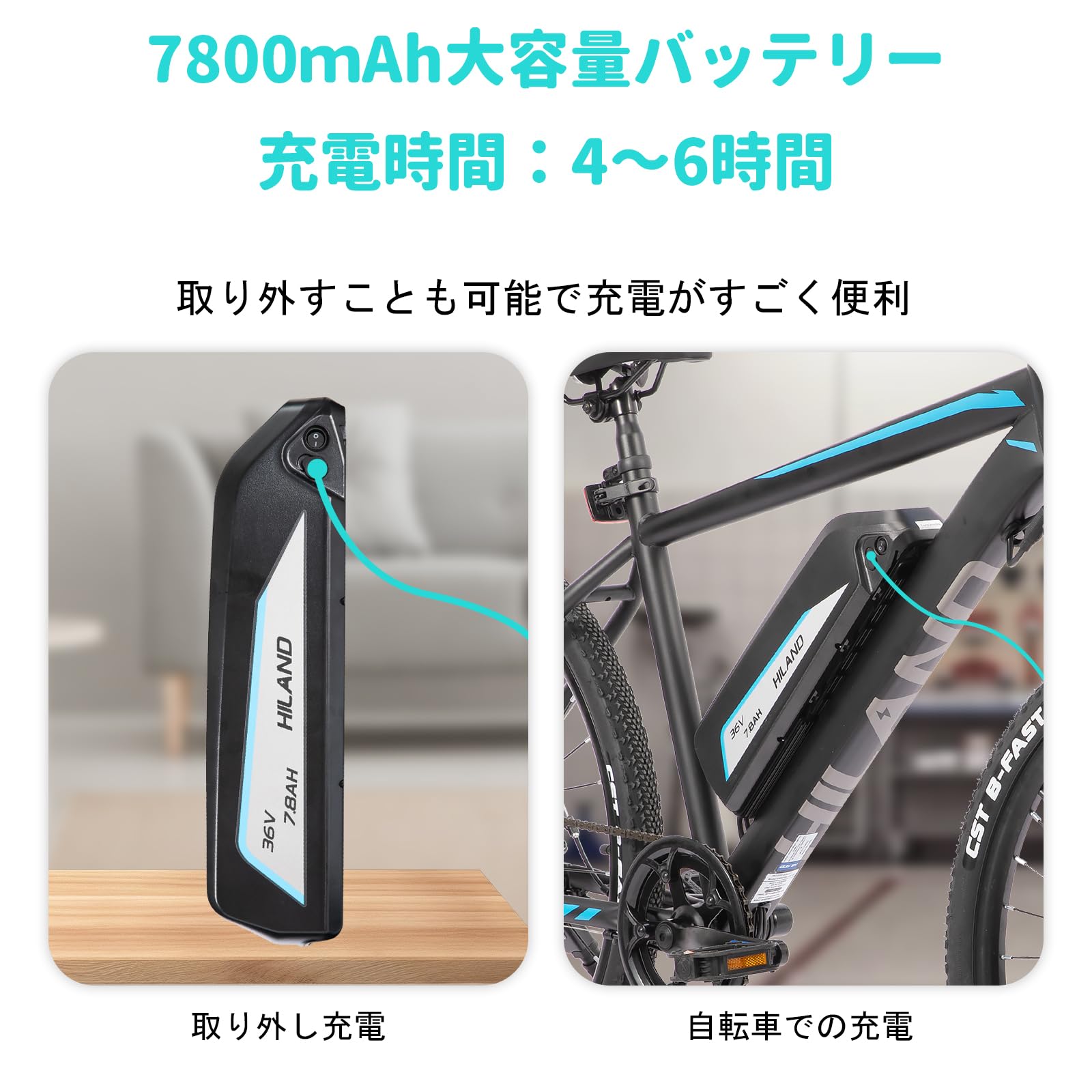 Amazon.co.jp: HILAND EHD809 26-inch Mountain Bike, Assisted Model
