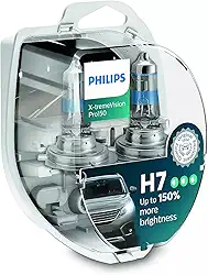 Par Lampada Philips X-treme Vision Pro H7 3400K 150% + Luz