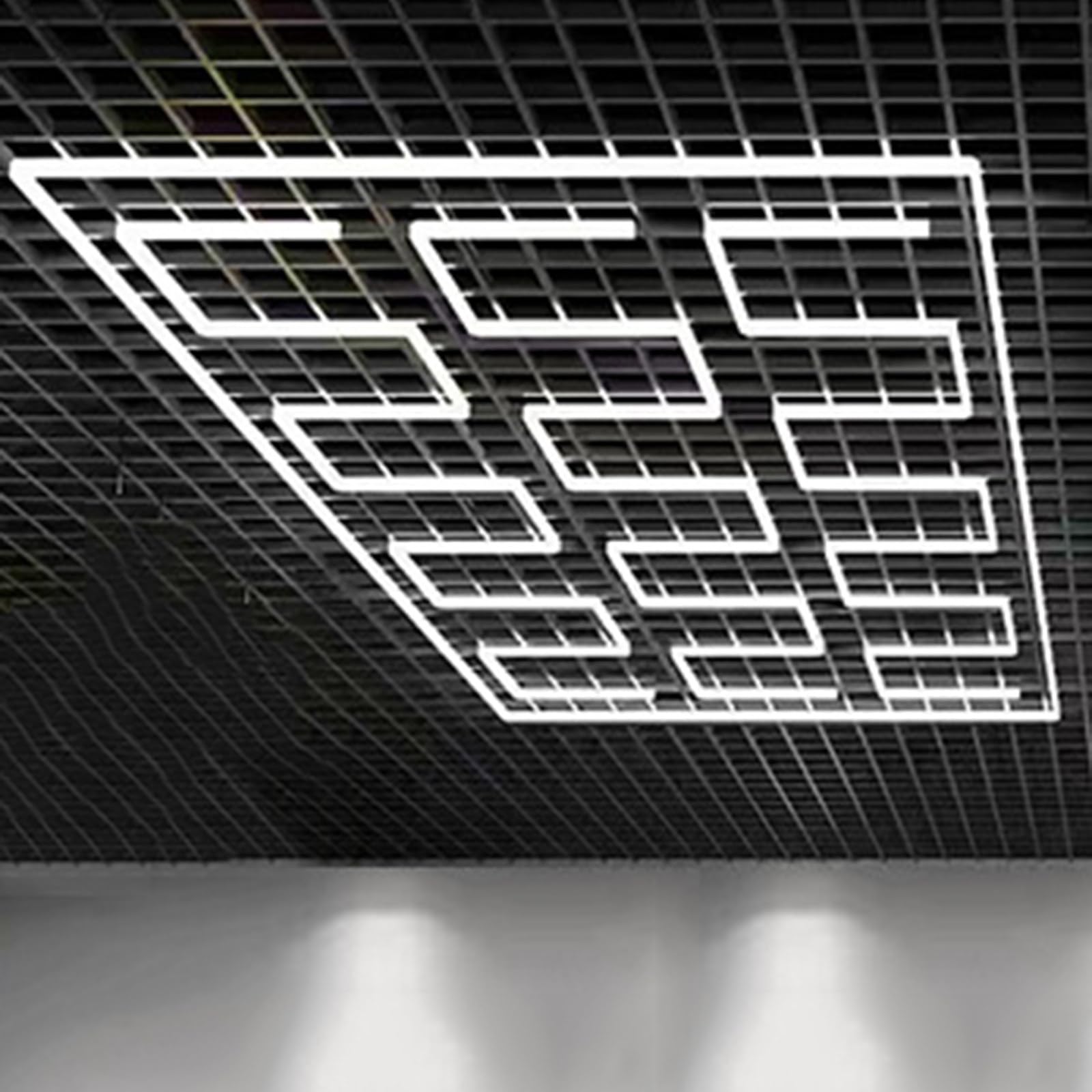 Oświetlenie garażowe LED, łatwa instalacja, bezpieczny materiał aluminiowy. Idealne do garażu, wystawy w centrum handlowym, oświetlenia stanowisk pracy w salonie piękności