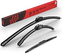 Vista 105 de BERG REGEN 22"+19" Limpiaparabrisas con juego de repuesto trasero de 10 pulgadas para Mazda CX-3 2016 2017 2018 2019 – Calidad genuina del OEM