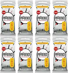 Prudence Efeito Retardante 64und - Kit Camisinhas Preservativo 8 Pacotes com 8 Unidades Cada - Lubrificado - Hipoalergênico - Latex - Normal 52mm - Adulto - CONDOM - Preservativo
