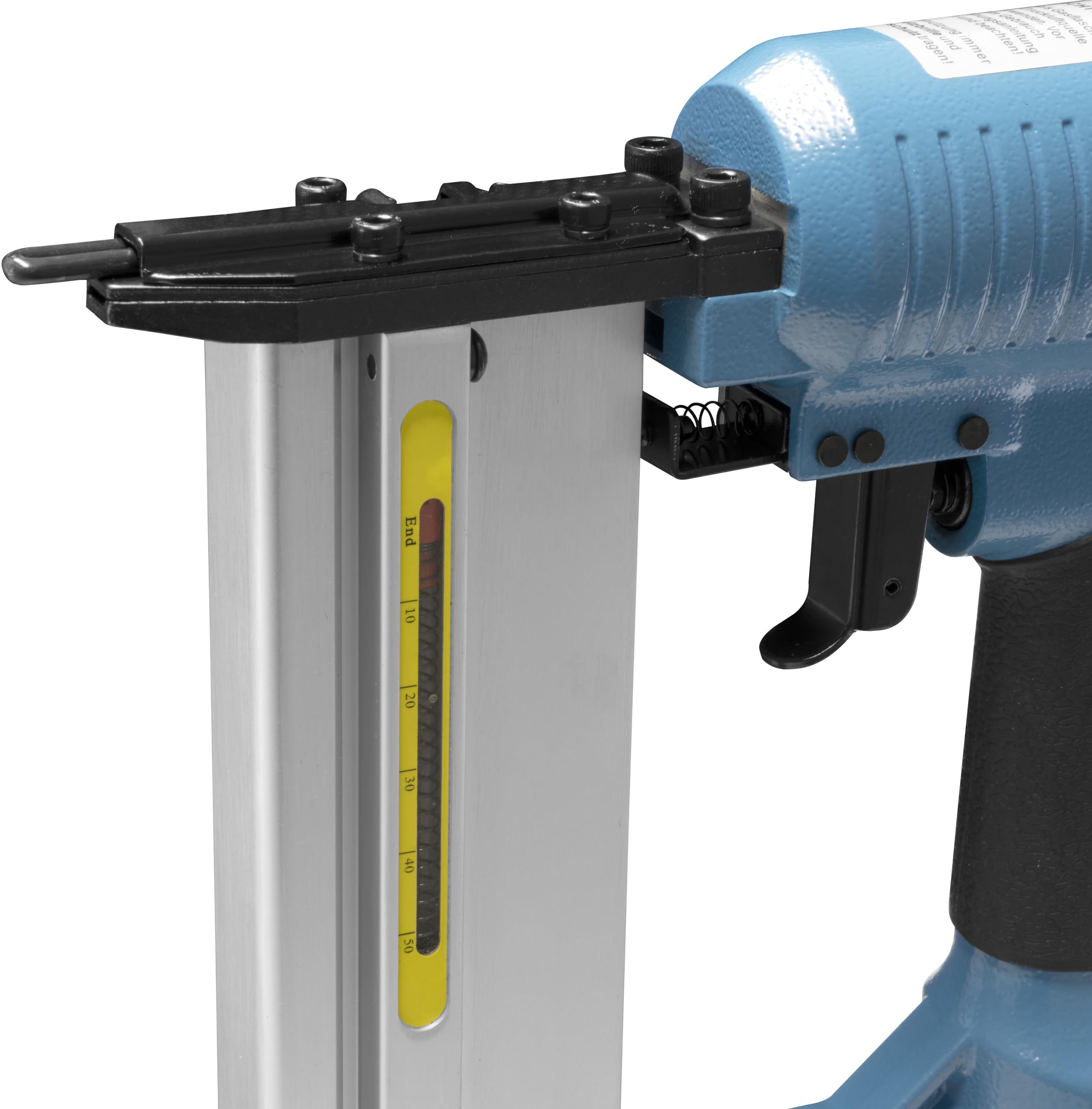 Güde Druckluft-Klammergerät/Nagler (max. 6 bar, Test GUT - SEHR GUT, Tiefenkontrollrad, Sicherheitsschlagsperre, inkl. 1500 Klammern (20/32/40 mm) & 2000 Stifte (25/40 mm), Ölflasche, Tragekoffer)
