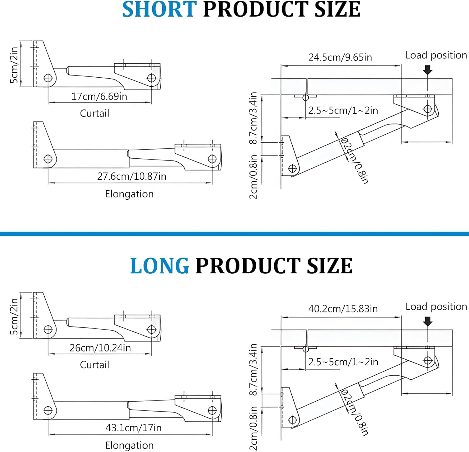 Aluminium Alloy Telescopic Foldable Support Bracket, Automatic Locking Folding Hidden Slant Support Desktop Extension for RV Boat Pontoon Camper Work Leaves