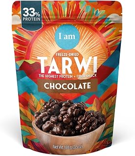 Tarwi (Chocho) Chocolate Snack | High Protein and Fiber Chocolate | Low Calorie | Low Carb | Plant Protein | Healthy Snack | Reduces Hunger | Keto Superfood | 3.5 oz Pouch