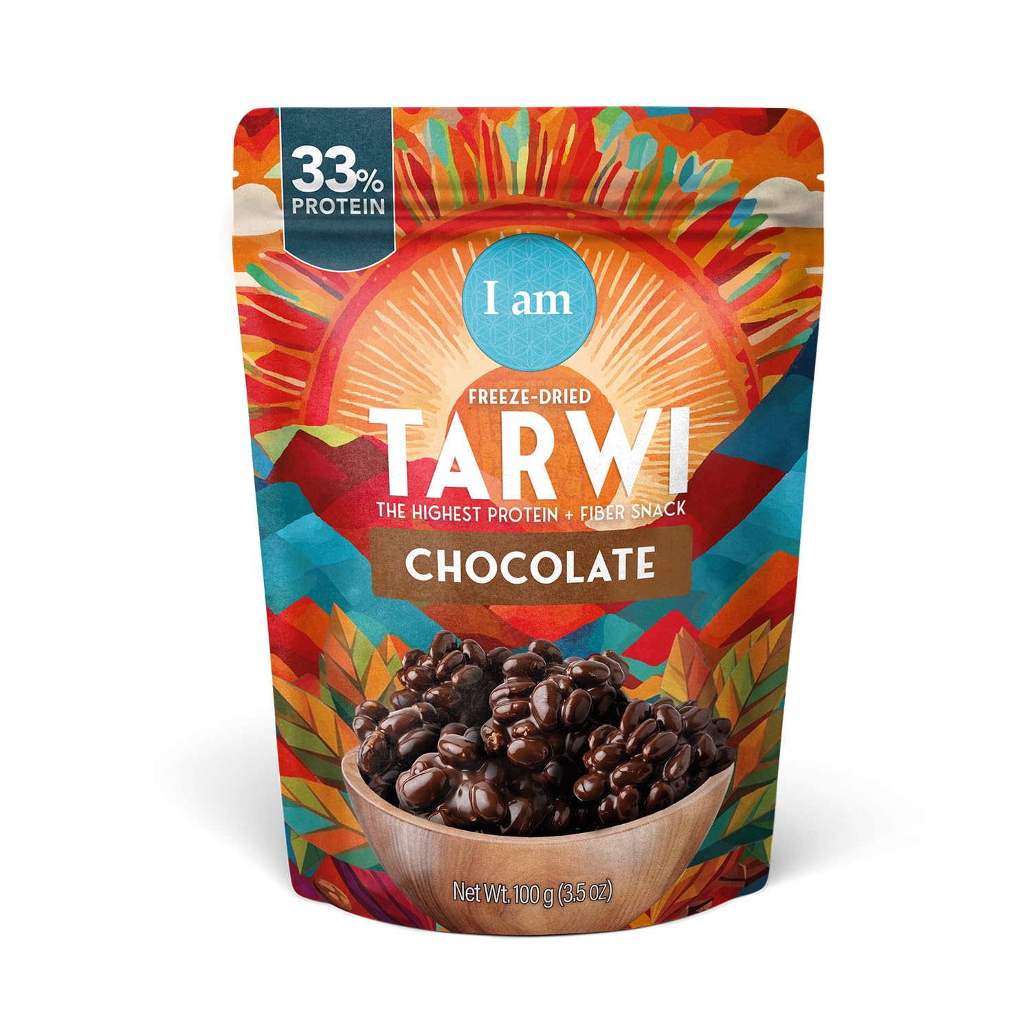 Tarwi (Chocho) Beans Covered in Dark Chocolate | Lupin Beans | 33g of Protein | Keto Superfood | 3.5oz Pouch