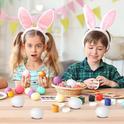 Miniatura 5 de 6 huevos falsos de madera, huevos de Pascua de madera blanca, juego de comida de juego de simulación de cocina, juguetes de cocina para niños,