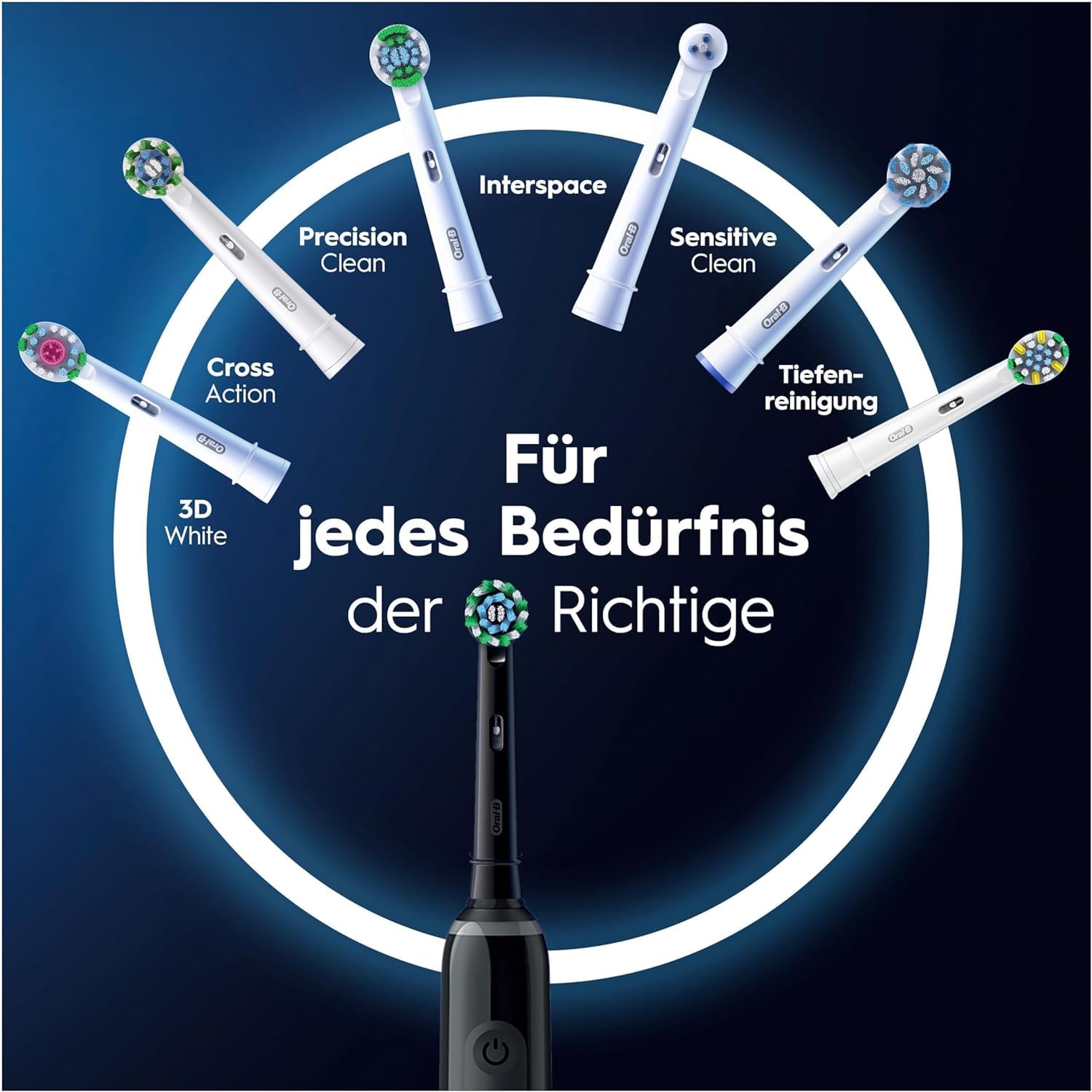 Oral-B Pro 3 3900 Elektrische Zahnbürste/Electric Toothbrush, Doppelpack & 3 Aufsteckbürsten, 3 Putzmodi, 360° Andruckkontrolle für Zahnpflege, Designed by Braun, Geschenk Mann/Frau, White/Black