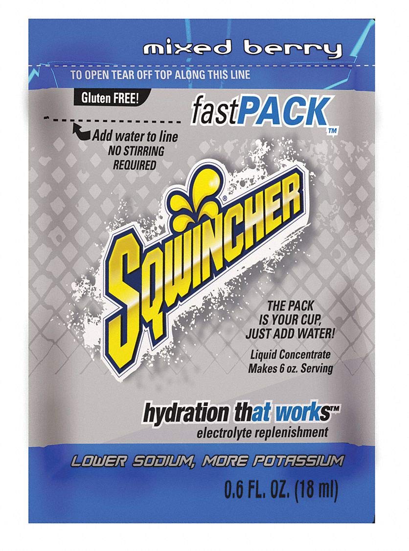Fast Pack Liquid Concentrate Packet by Sqwincher – Blue, Model 015300-MB