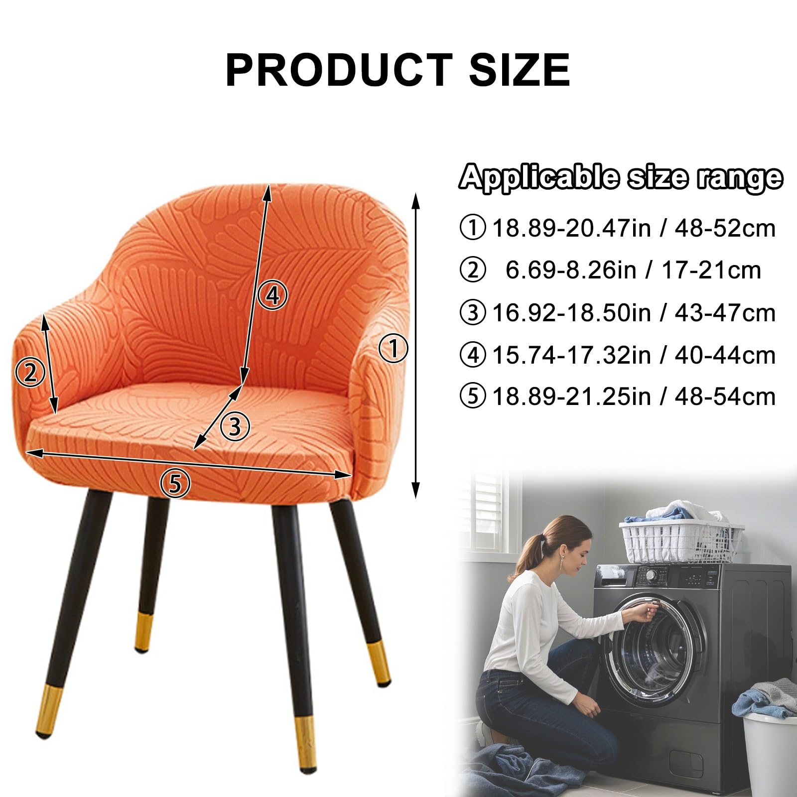 Coprisedia elastici per sedie da ufficio e sala da pranzo, 3 pezzi, elastiche, decorazione per casa e cucina, protegge i mobili, facile da pulire