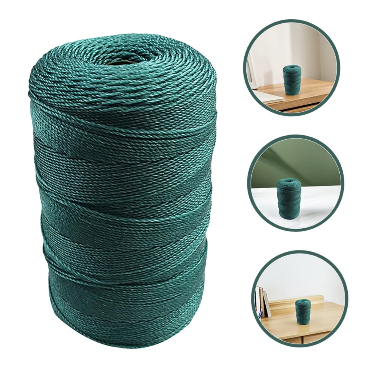 2 Piezas Cuerda de Nylon Resistente para Reparación de Redes de Pesca Cuerda Trenzada de Alta Tenacidad Ligera y Duradera para Agua y