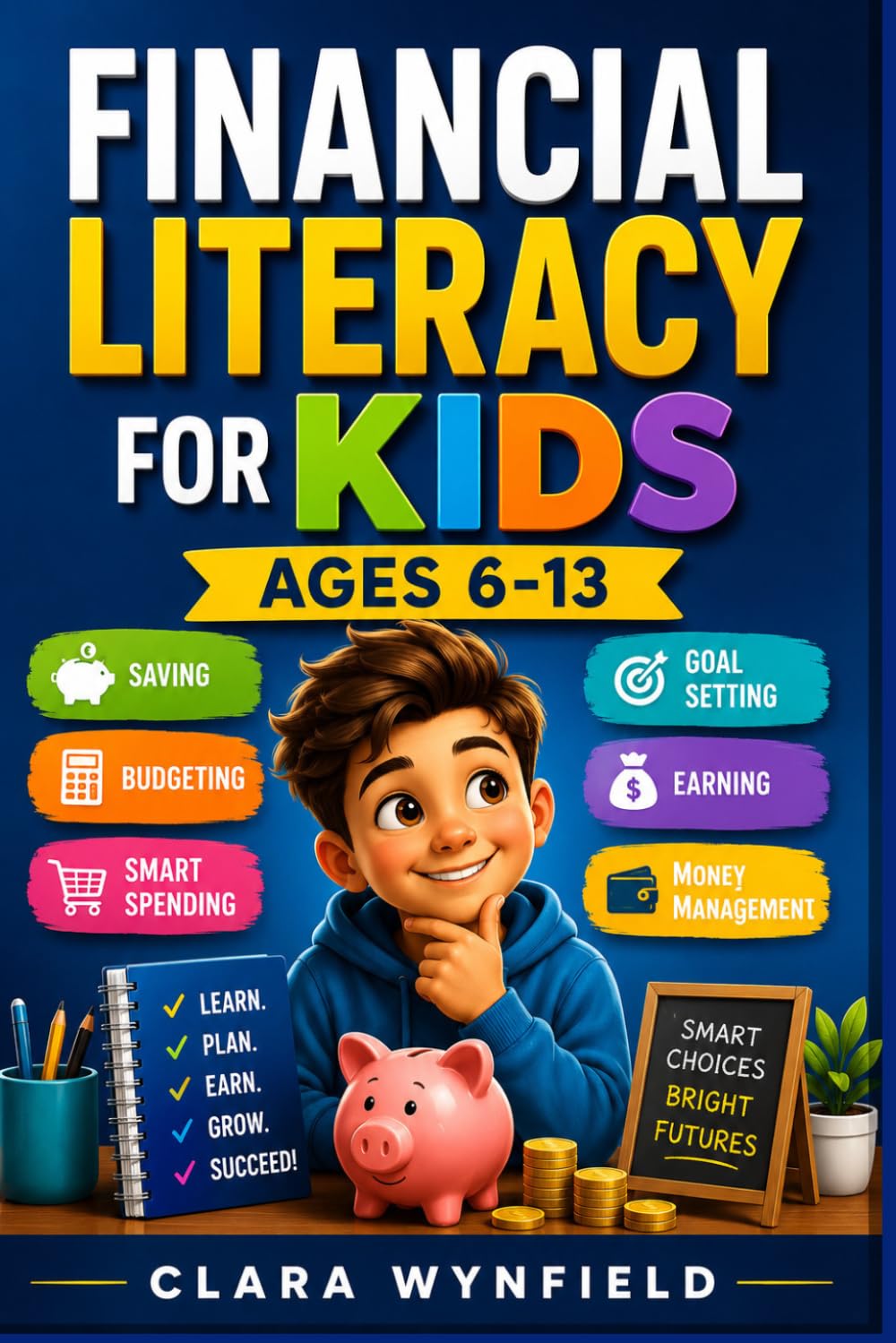 Financial Literacy For Kids Ages 6-13: Saving, Budgeting, Smart Spending, Goal Setting, Earning, Money Management