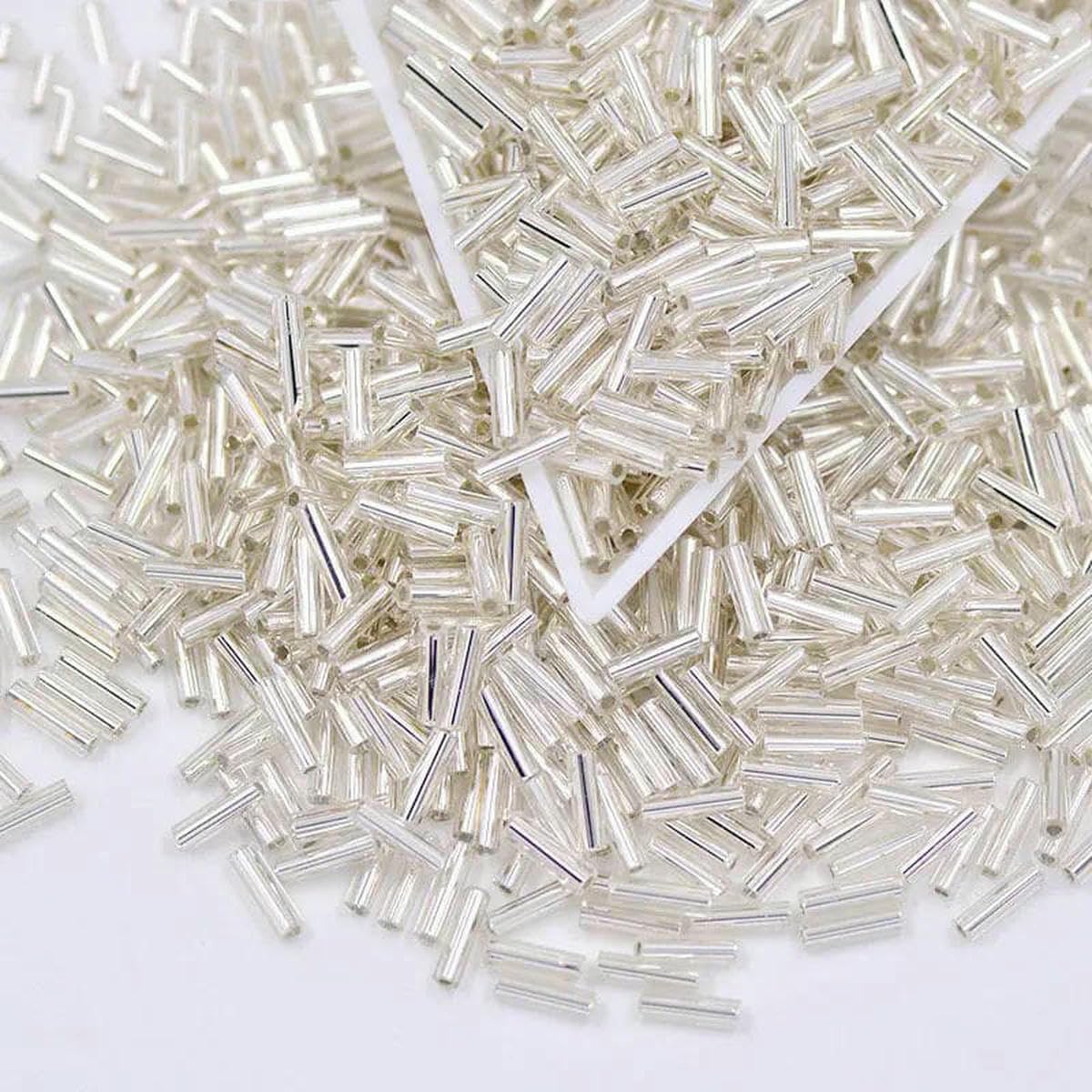 Kit para hacer pulseras para adultos, Cuentas de tubo cristal, espaciador, 20g, 6mm, cuentas costura diamantes imitación negros, piedras sueltas for fabricación joyas ropa DIY(Clear)
