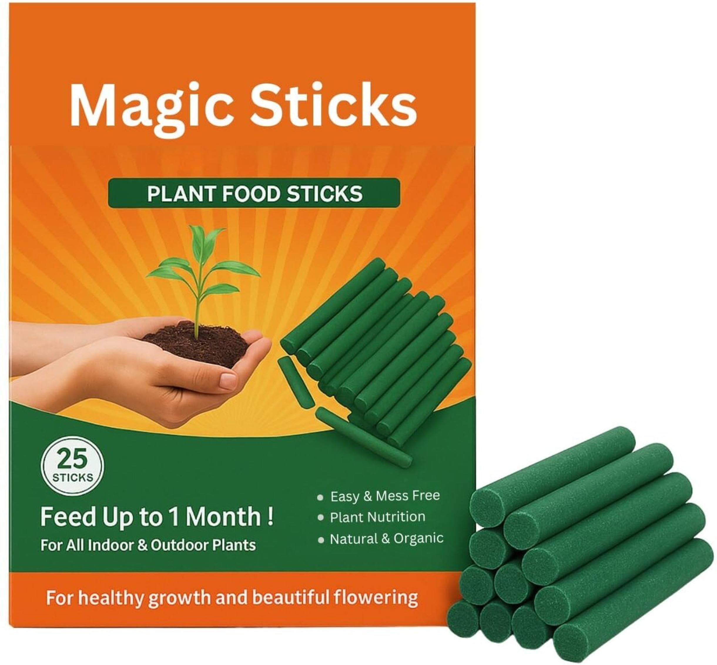 50ml x 1pc Organic Plant Growth Booster Liquid Biofertilizer | Promotes Healthy Roots, Faster Growth for Flowers, Vegetables, Herbs, Succulents, Indoor & Outdoor Plants (40pcs-plant food stick)-image-10