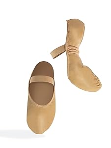 靴 TODAYFUL Softleather Ballet Shoes Amazon.com | Theatricals Adult Spandex Arch Leather Split