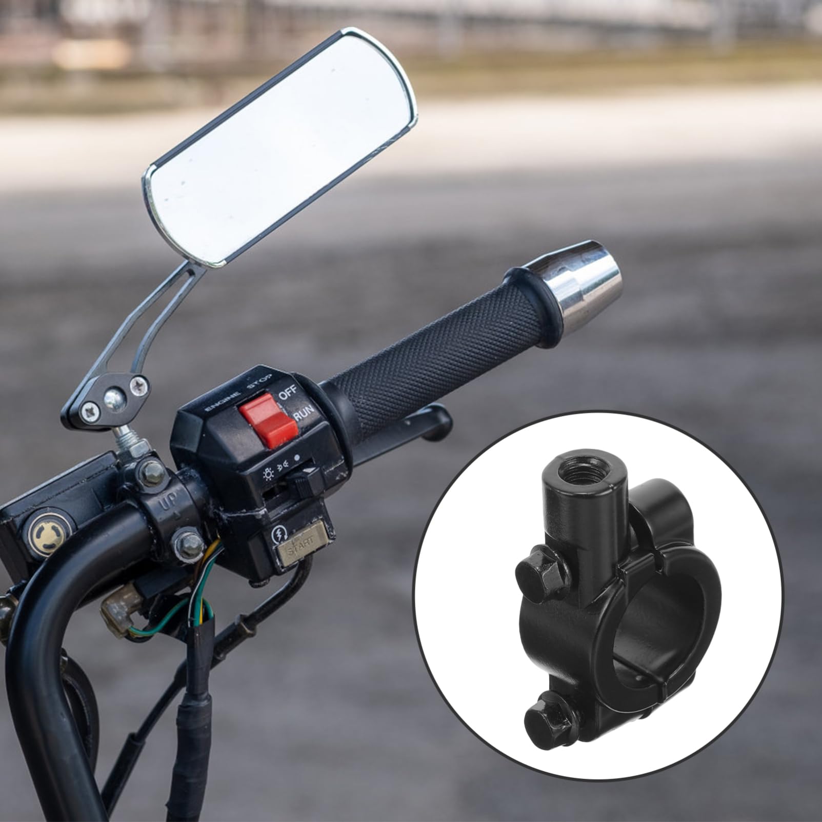 Soportes Para Espejos Retrovisores De Moto – Aleación De Aluminio Universal, Ajustables, Fácil Instalación