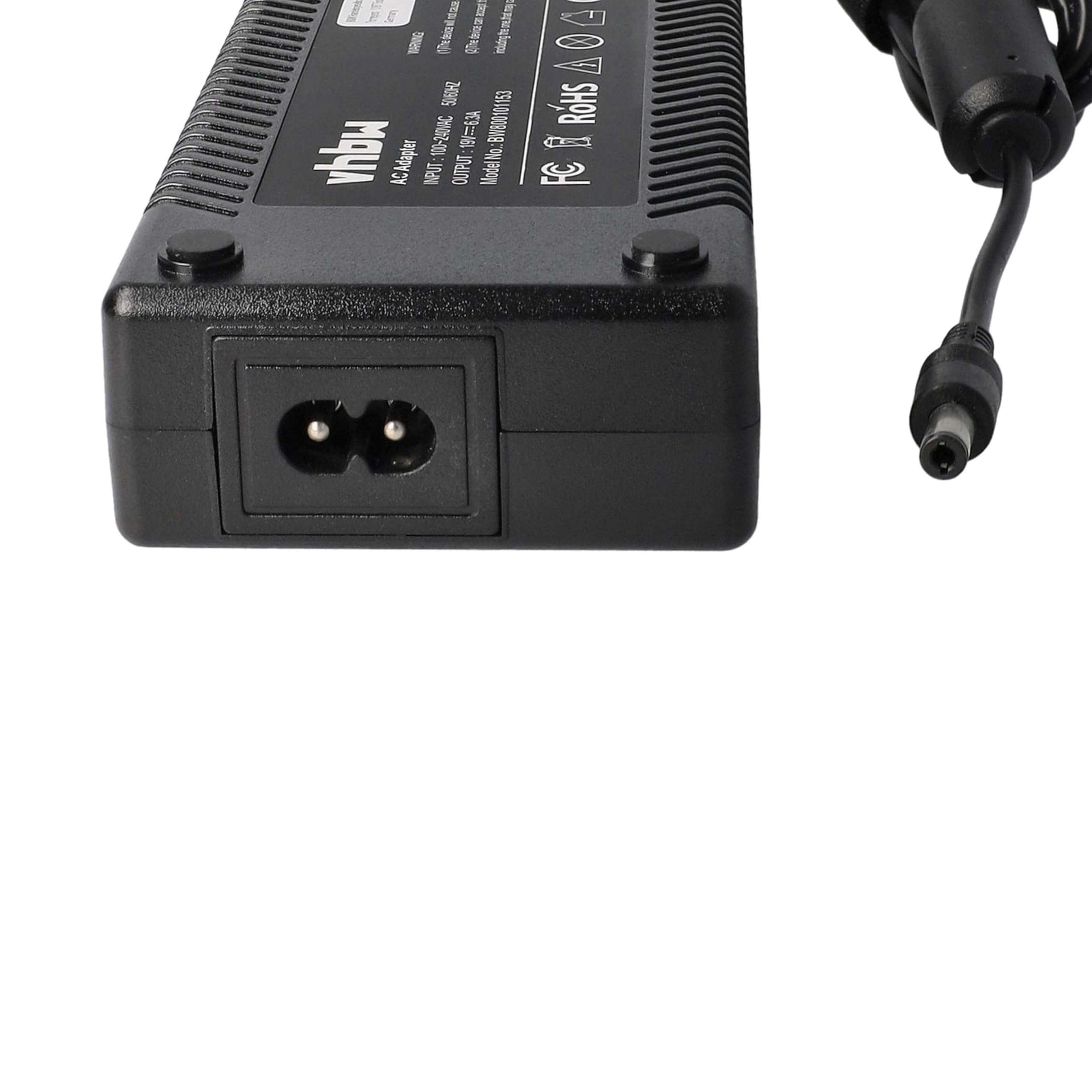 vhbw Fuente alimentación CA/CC Compatible con Toshiba Satellite P35-S6292