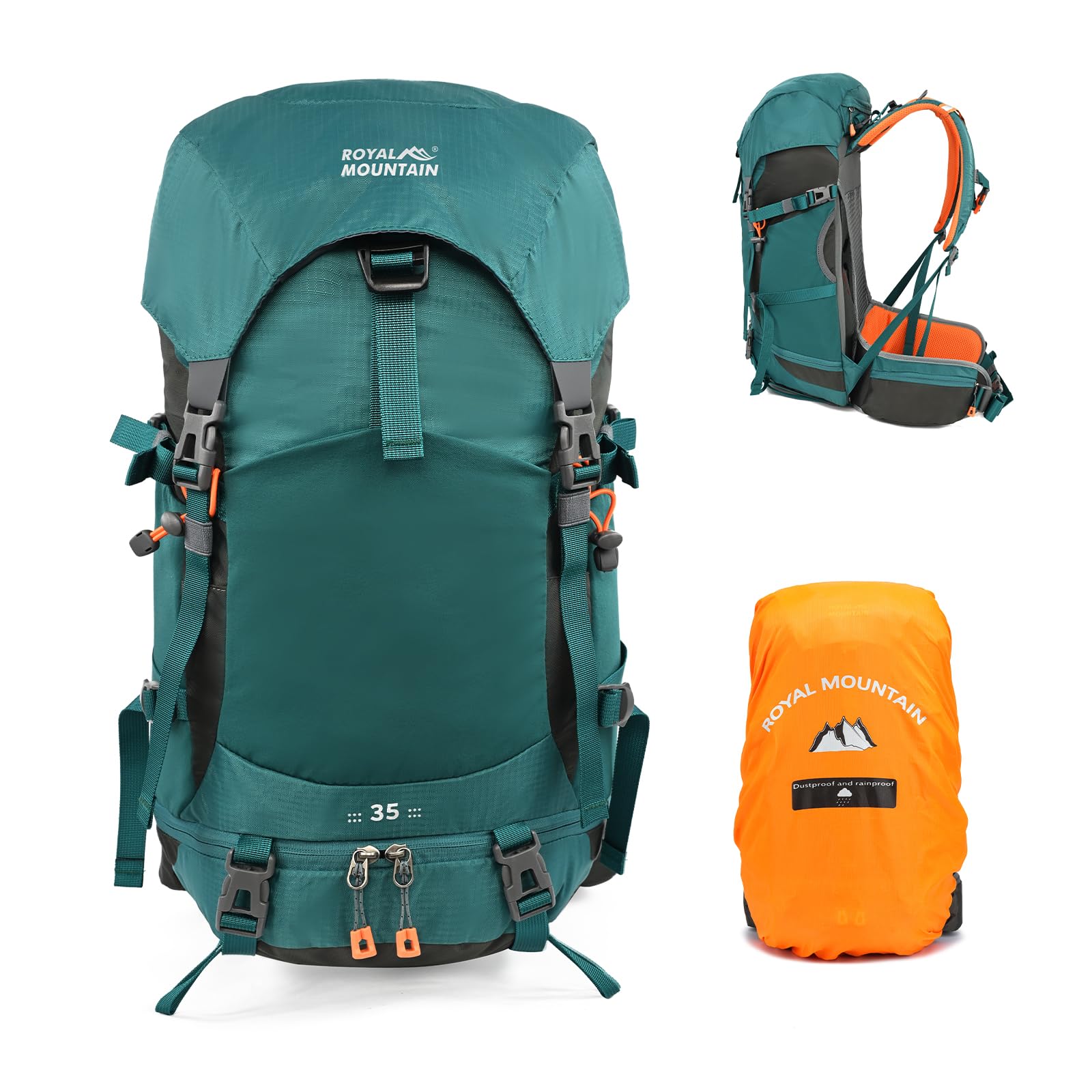 Hiking Backpack for Women Men,30+5L Waterproof Camping Backpacking Backpack