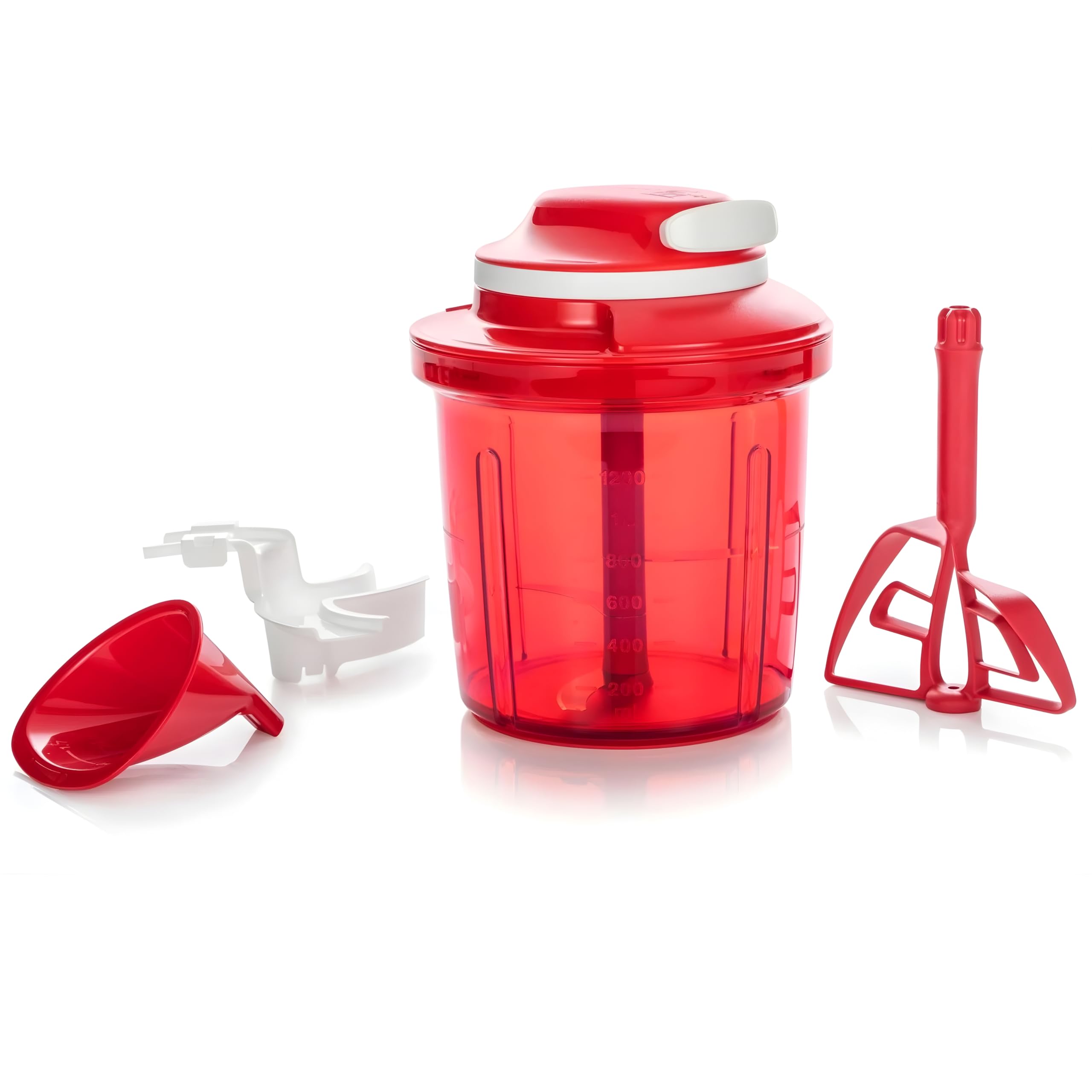 Tupperware Chef Extra-Chef Supersonic - Picador (1,35 L), color rojo