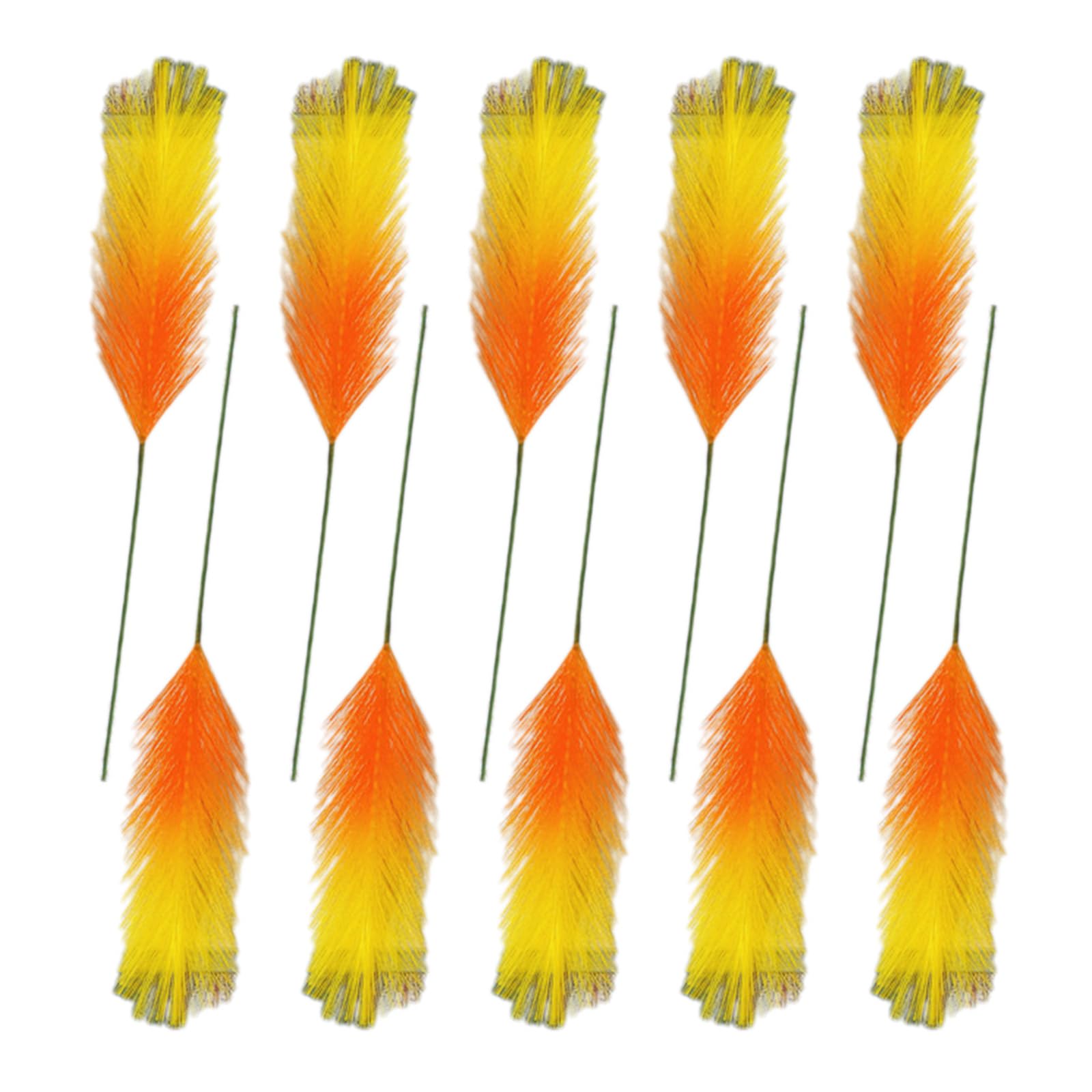 10pcs Flower Arrangement Artificial Pampas Grass Branch for Party Decorations Natural and Beautiful Decors Simulated Grass
