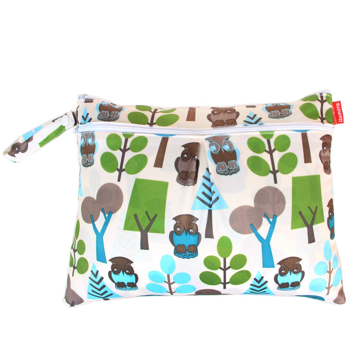 Damero Sac à Couche Bébé Étanche Réutilisable 3pcs - Organiseur Jungle Pour Couches Sales Et Propres