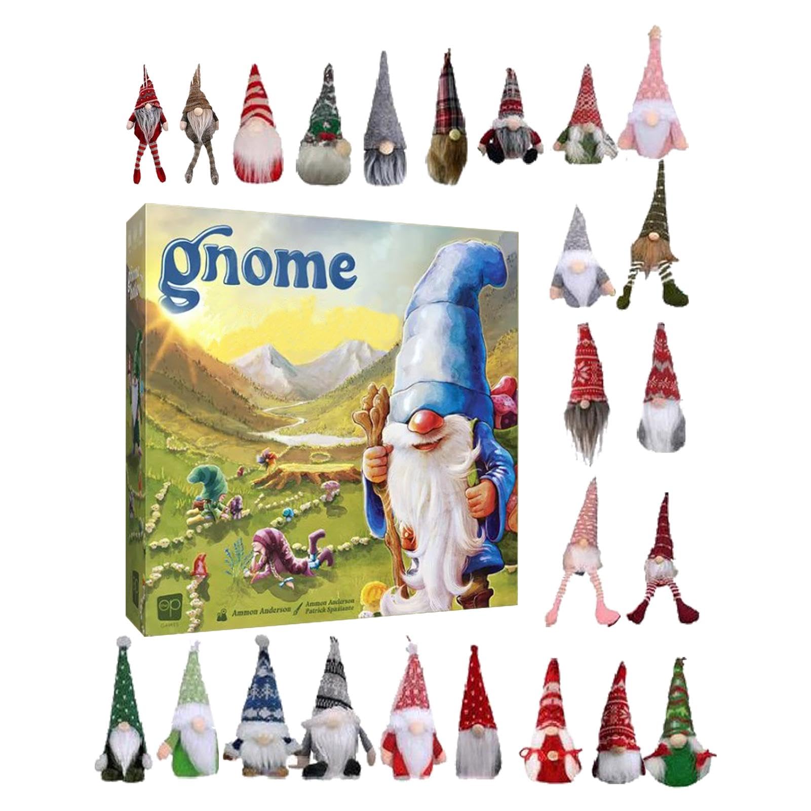 Świąteczny kalendarz adwentowy Gnome,Kalendarz adwentowy świąteczny Gnome