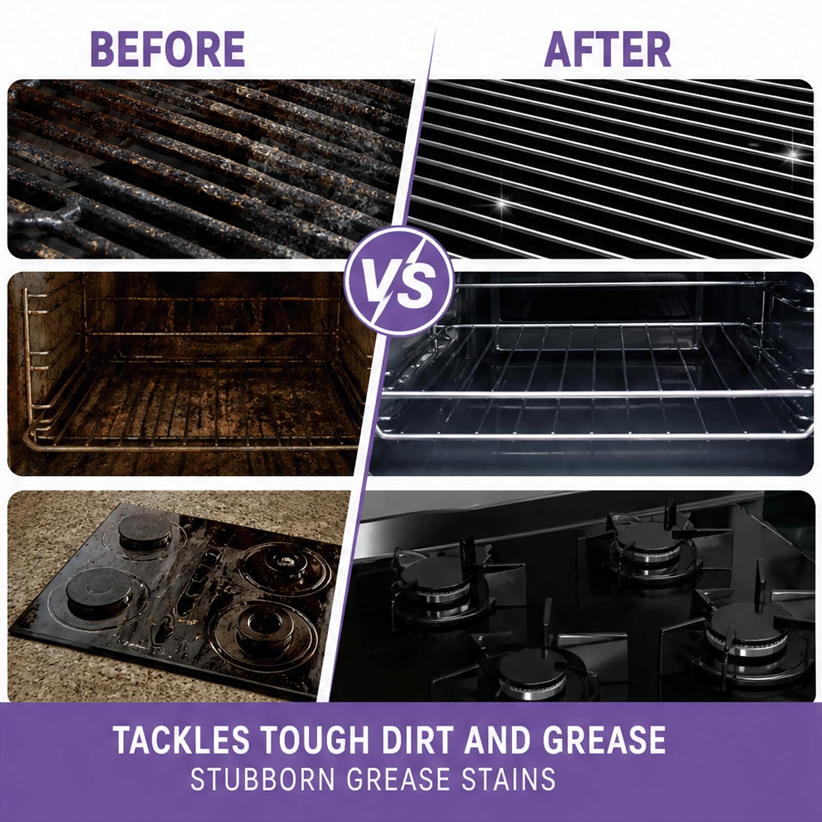 Eavy Duty Kitchen Degreaser Spray, BBQ Grill Cleaners Spray, Griddle Cleaner, Oven Degreasers, Stove Degreaser, Fast Acting Degreasers Sprays, No Scrub Cleaner (5 stücke)