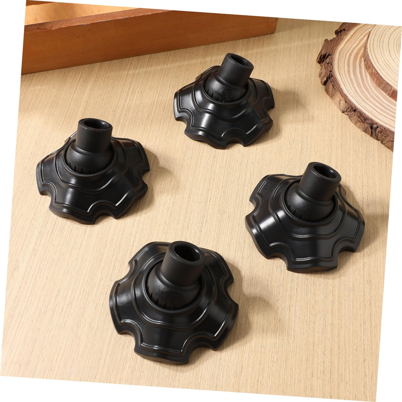 Protectores para Patas de Muebles de Jardín y Terraza Antideslizantes de Plástico Grueso 295X295X157 Pulgadas para Uso Interior y Exterior en Camping y Excursiones