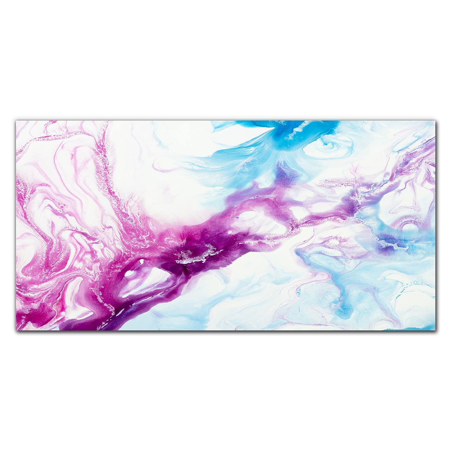 Crédence de cuisine 120x60 cm en verre trempé effet marbre Coloray pour protection murale