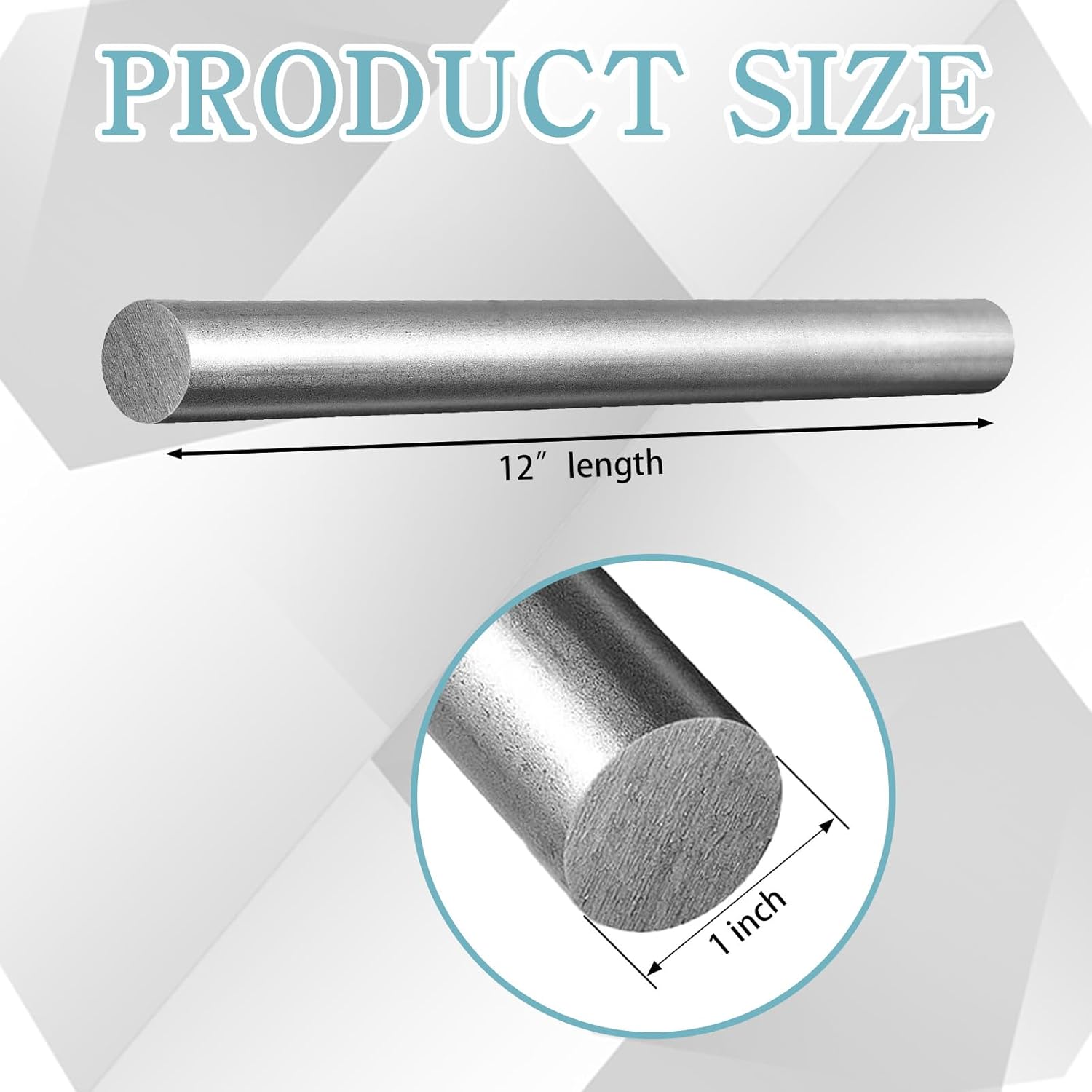 3 Pcs 1018 Carbon Steel Round Rod 1" Diameter 12" Length Unpolished Finish Cold Rolled Steel Bar Miniature Axle Stock for Drill Gear Shaft Machine Turning Lathes Boring