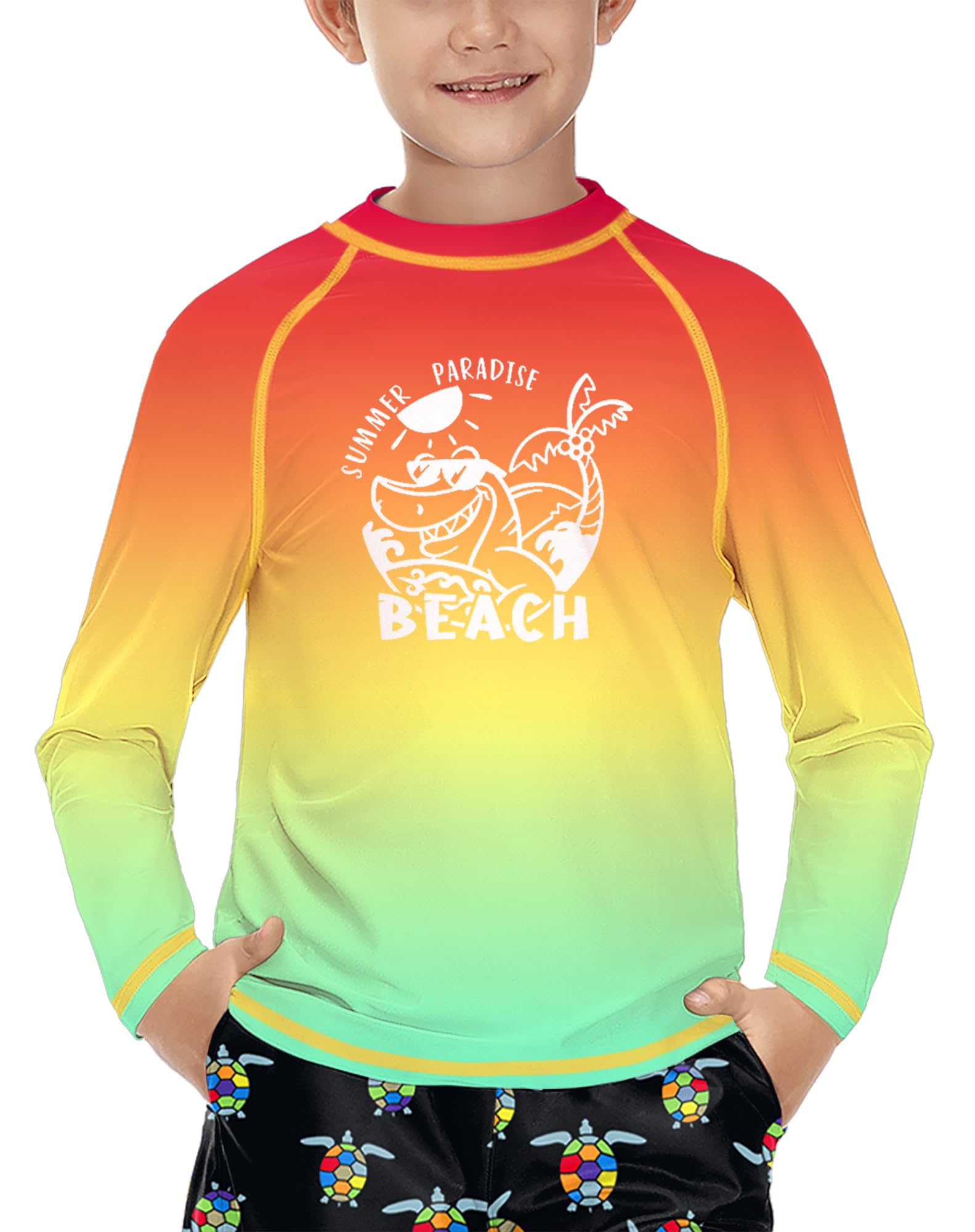 BesserBay Damen Rash Guard Bademode UV Shirts Langarm Tankin