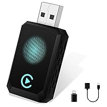 Letitwell CarPlay Wireless Adapter 2025 Upgrade Dongle Converte Cablato a Wireless per iPhone, USB C, A Plug and Play Adattatore Compatibile con iPhone iOS 10+ e Auto con CarPlay